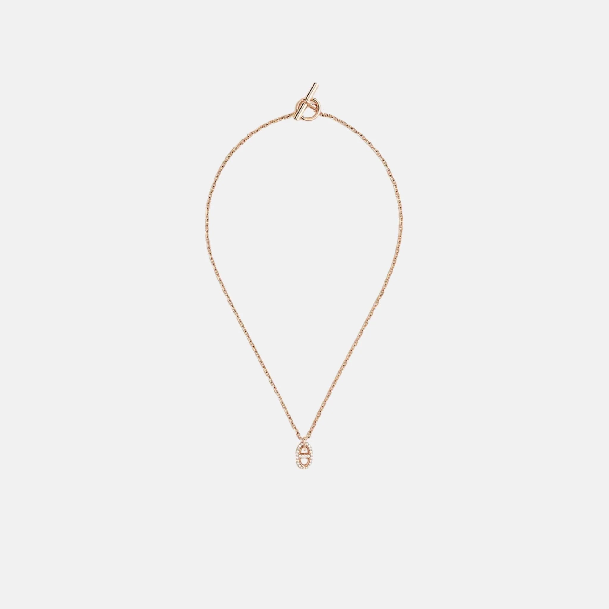Farandole Pendant Small Model Rose Gold Diamonds