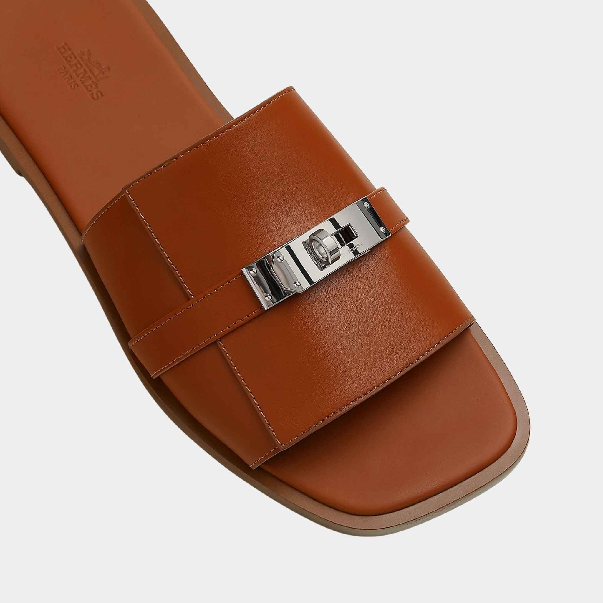 Gabriel Sandal Heritage Calfskin Palladium Plated Buckle