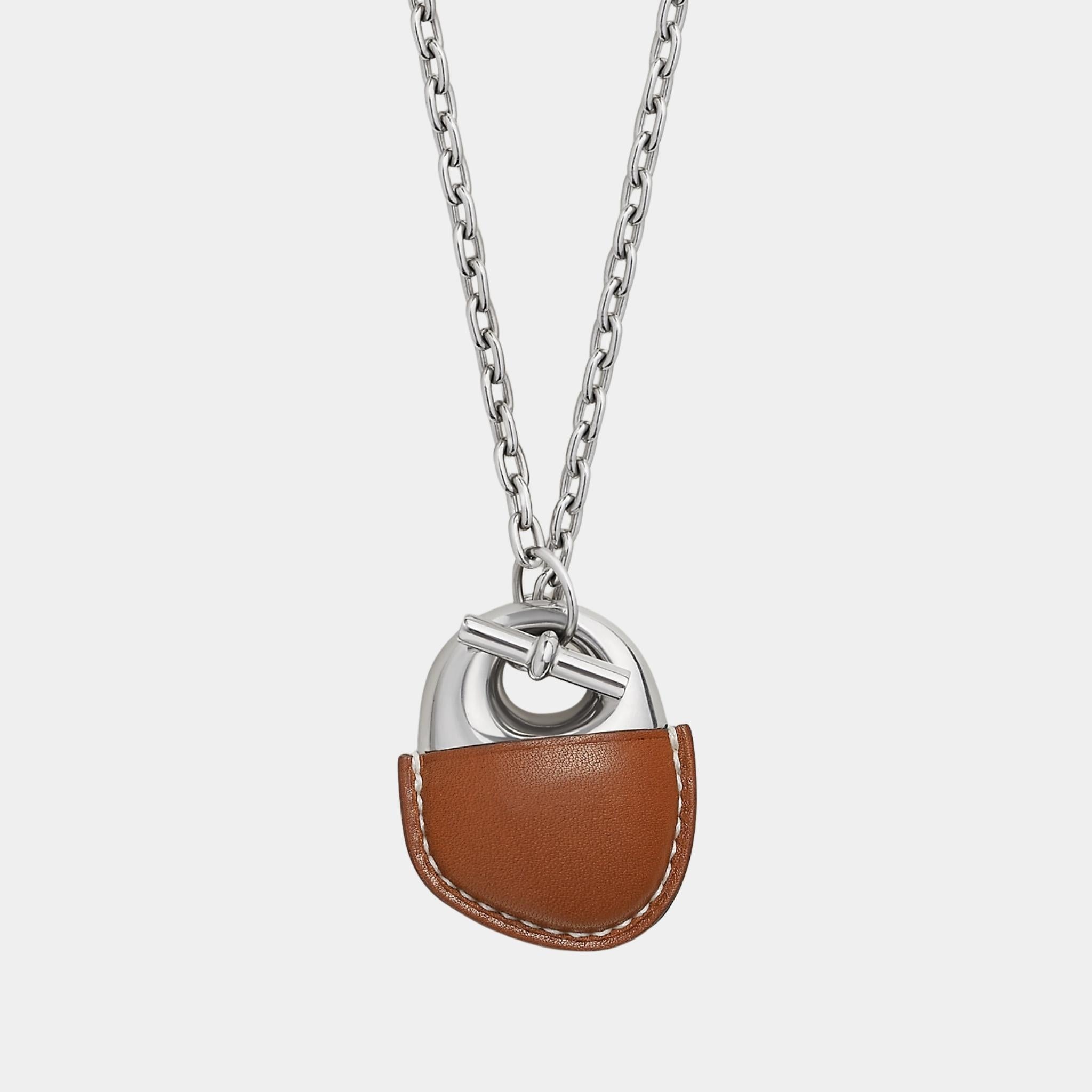 Galet Gaine Necklace Barenia Calfskin