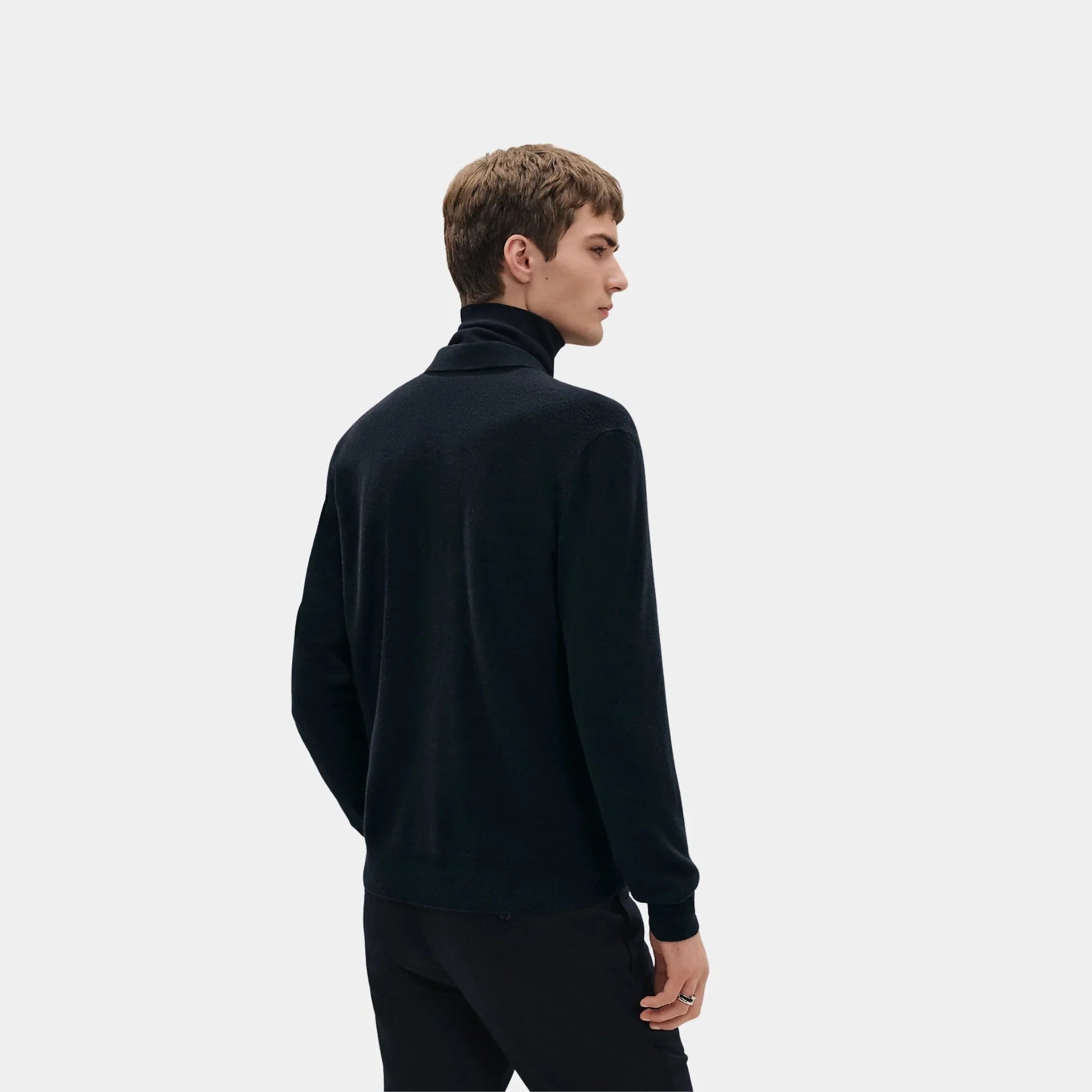 H bartack Button-down Cashmere Cardigan