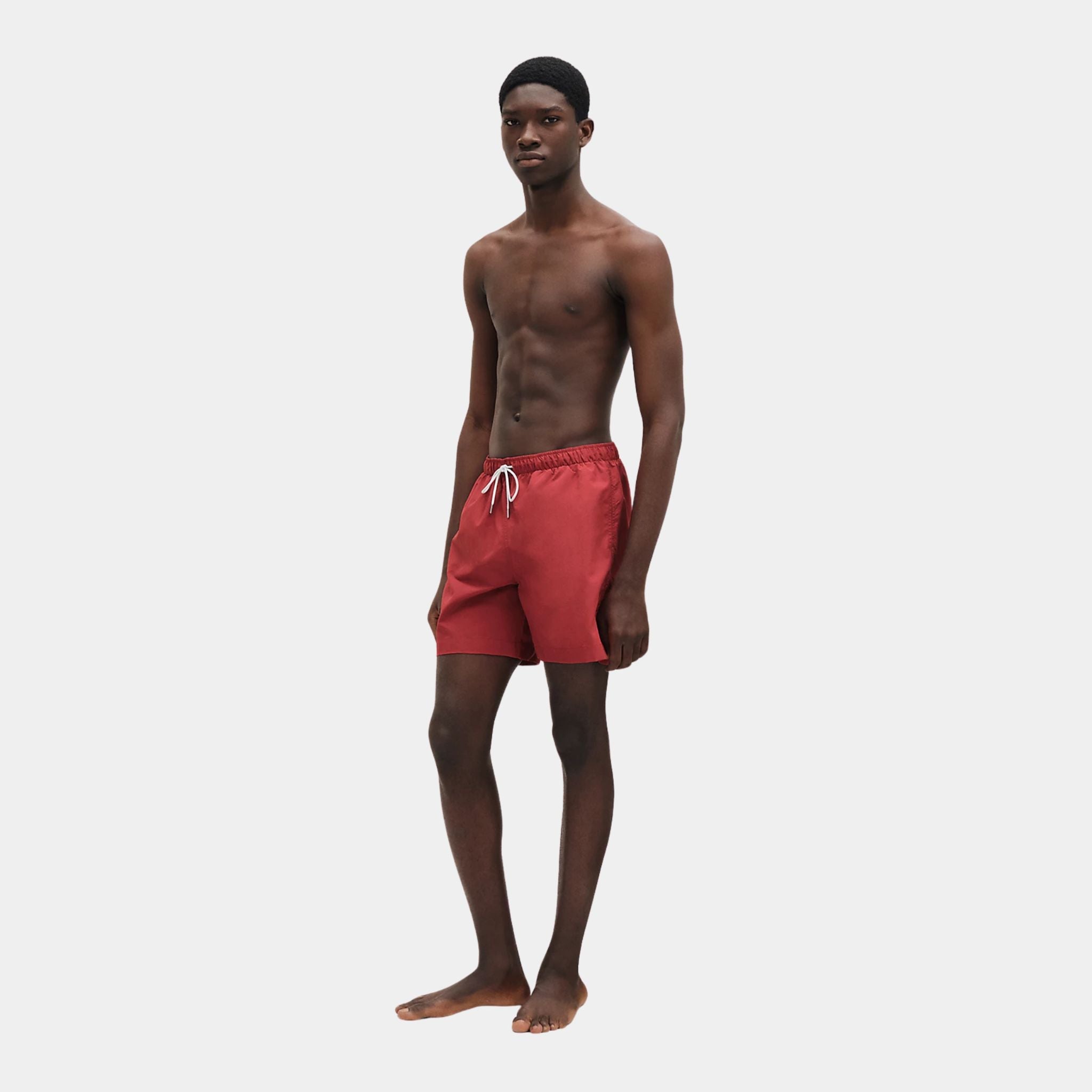 Hermes H Fantome Swim Trunks, Sanguine, Front