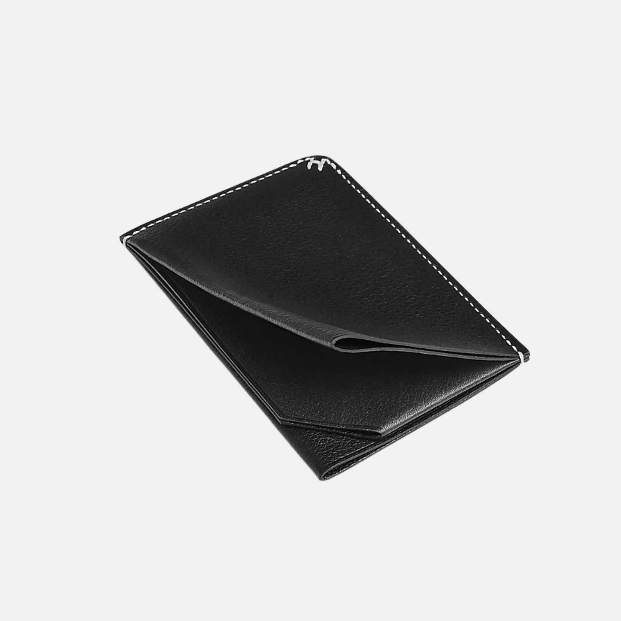 H Sellier Card Holder Evergrain Calfskin