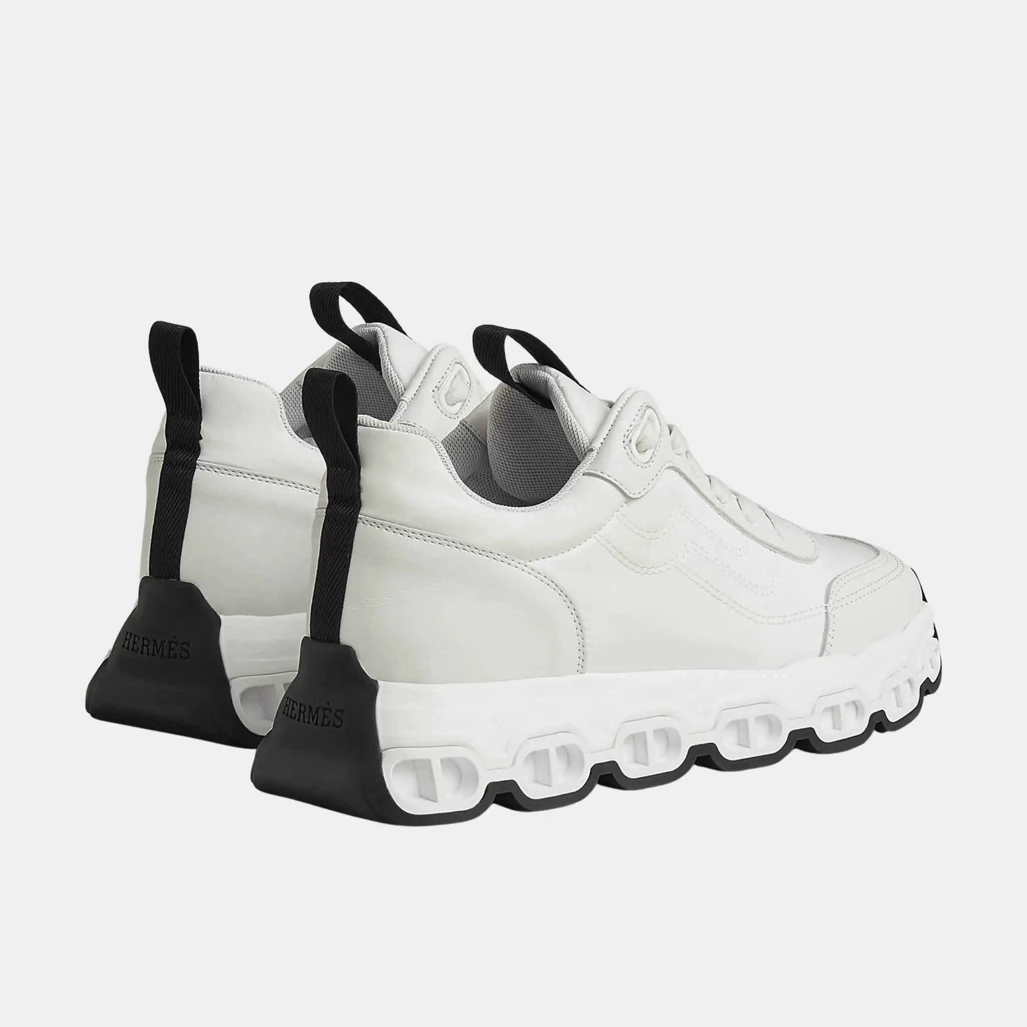 Impulse Sneakers in Parachute Fabric and Calfskin