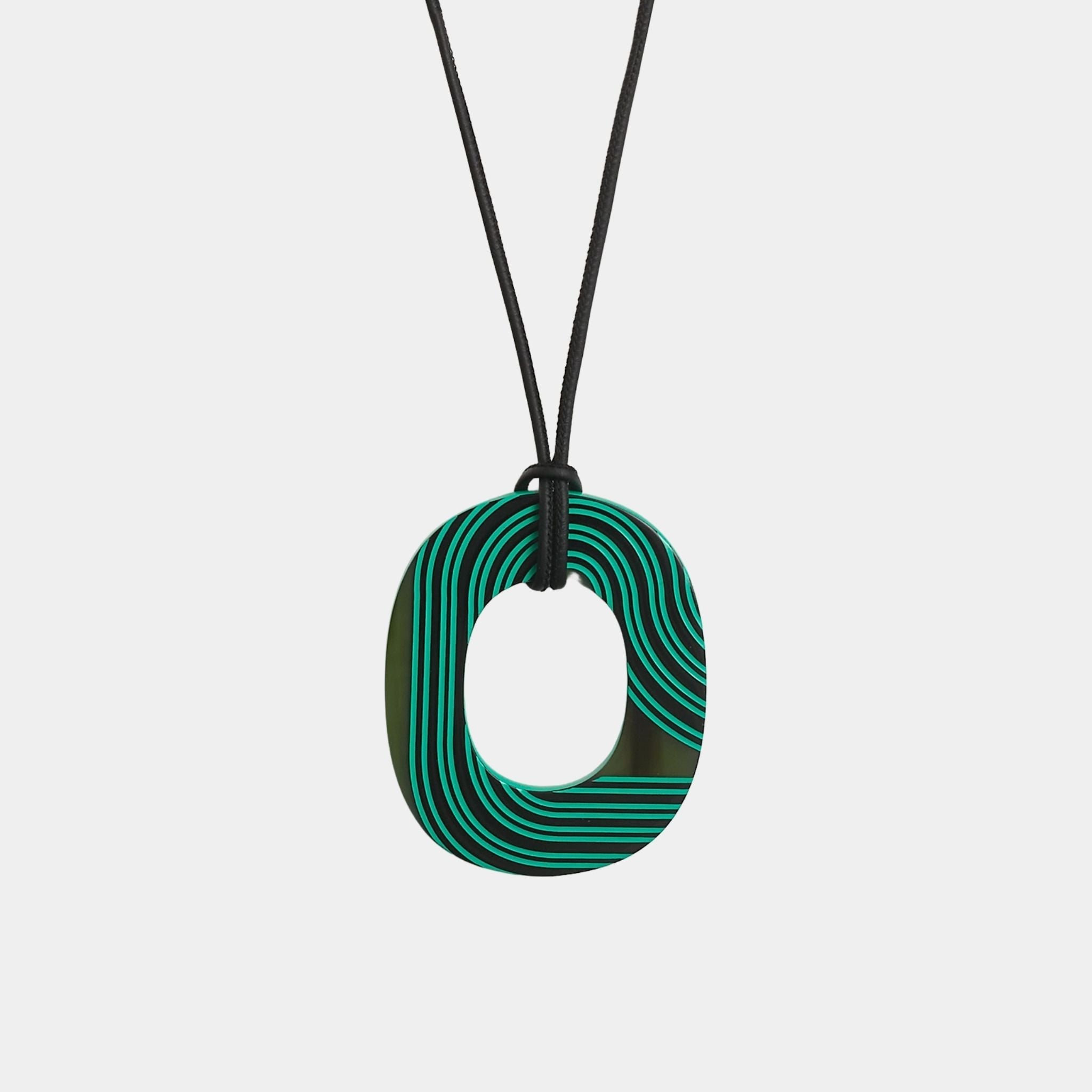 Hermes Isthme Pop Pendant Small Model, Bleu Curacao