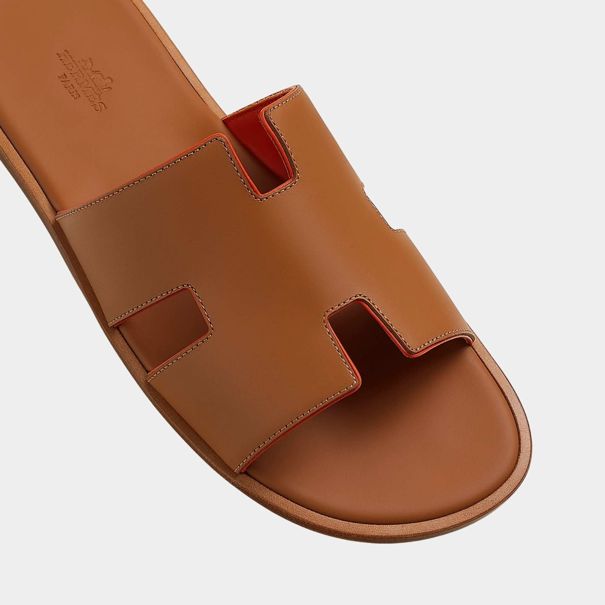 Izmir Sandal in Calfskin and Nappa Leather Piping