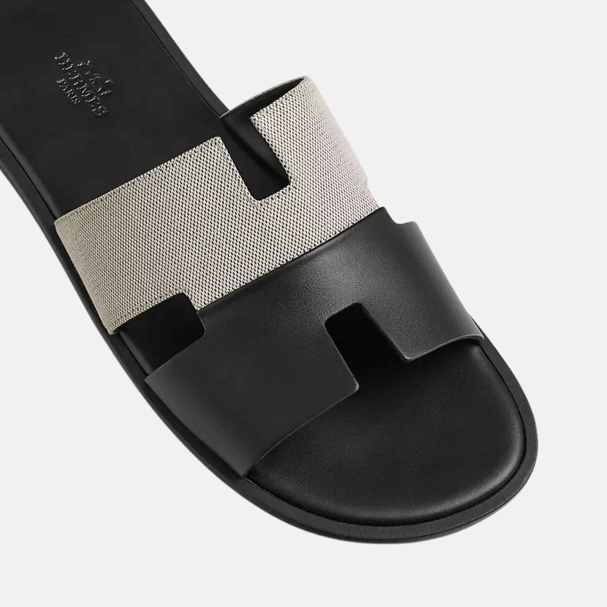 Izmir Sandal In H Canvas And Calfskin