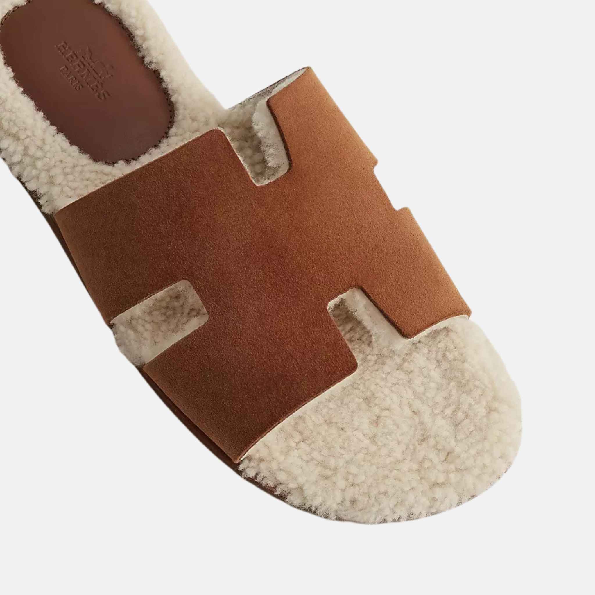 Izmir Sandal In Suede Goatskin And Woolskin