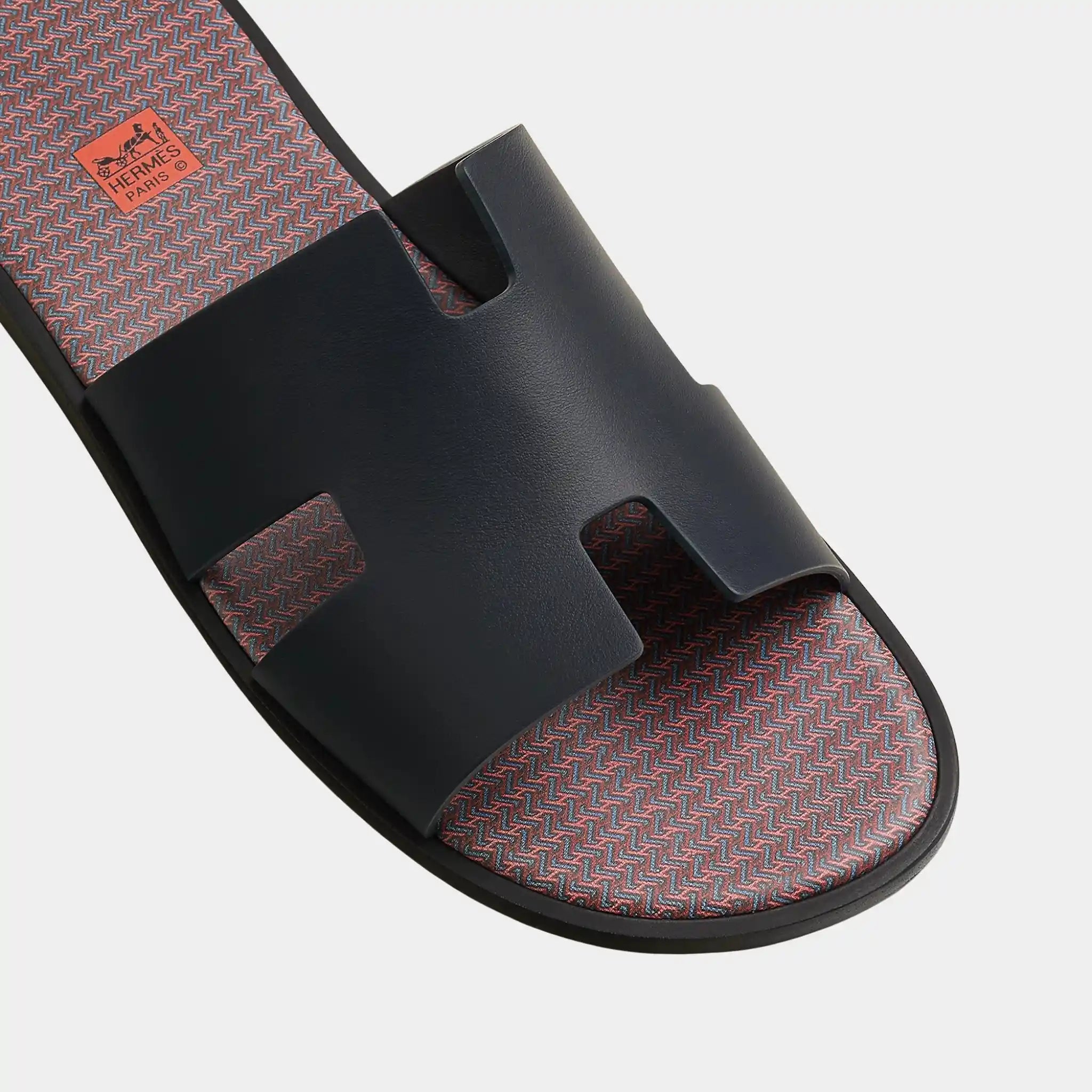 Izmir Sandals in Calfskin with H in Shadow Pattern