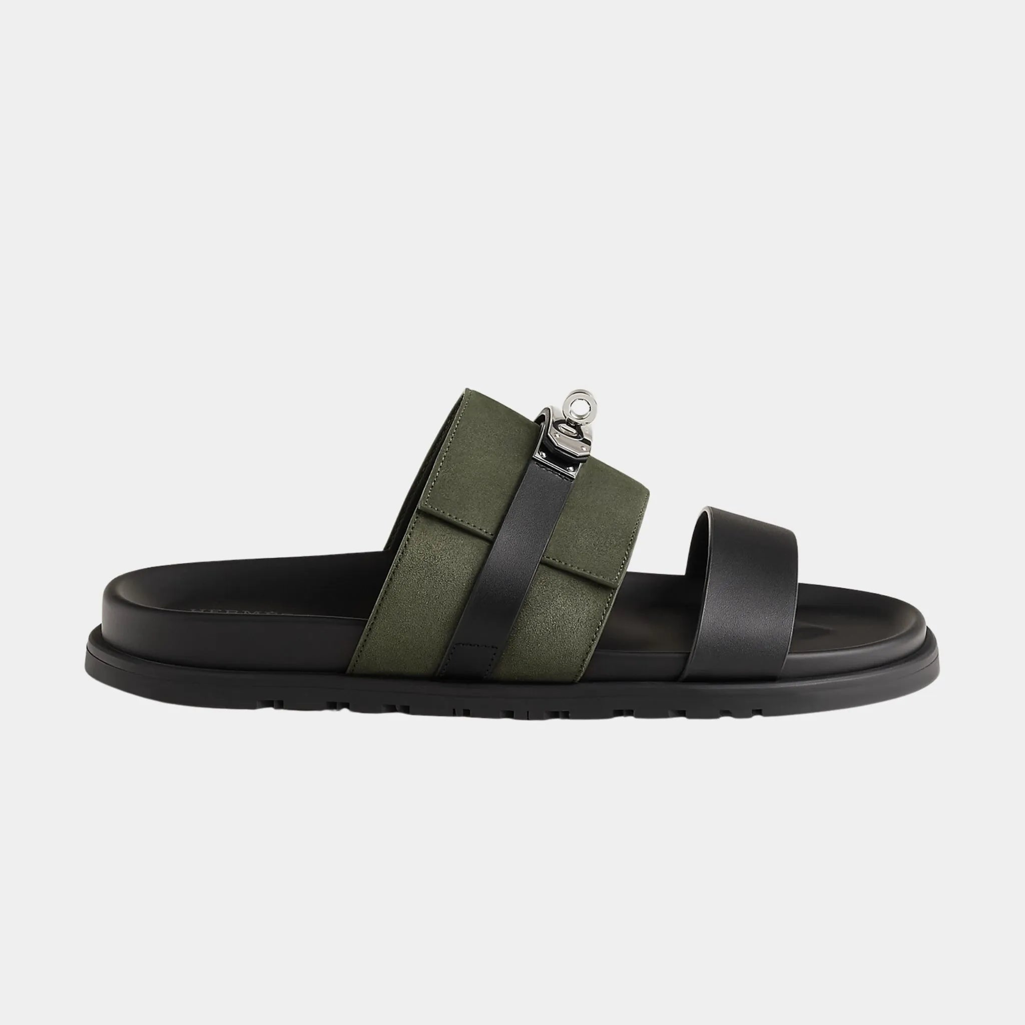 Jackson Sandal in Calfskin and Suede