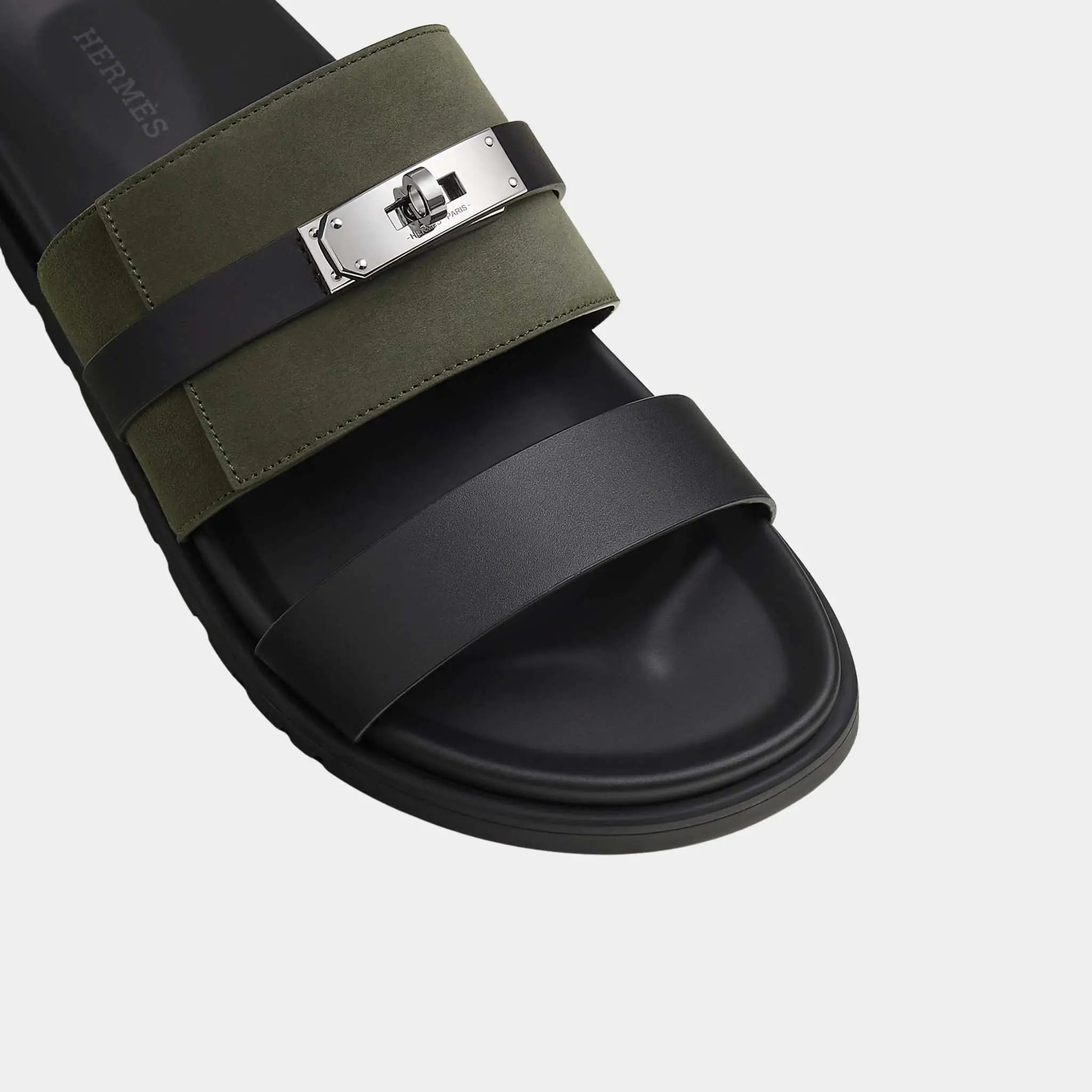 Jackson Sandal in Calfskin and Suede