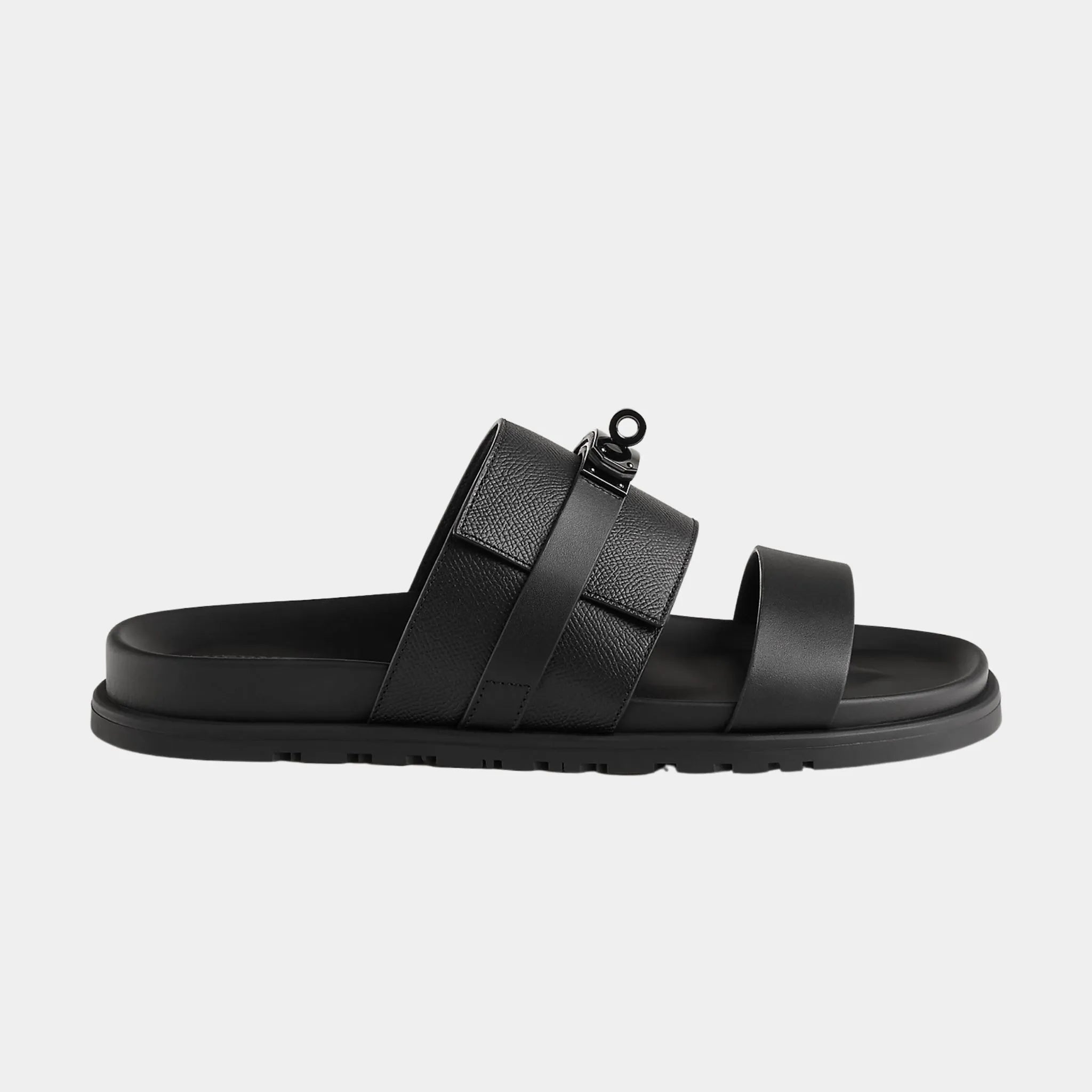 Jackson Sandal in Epsom Calfskin and Calfskin