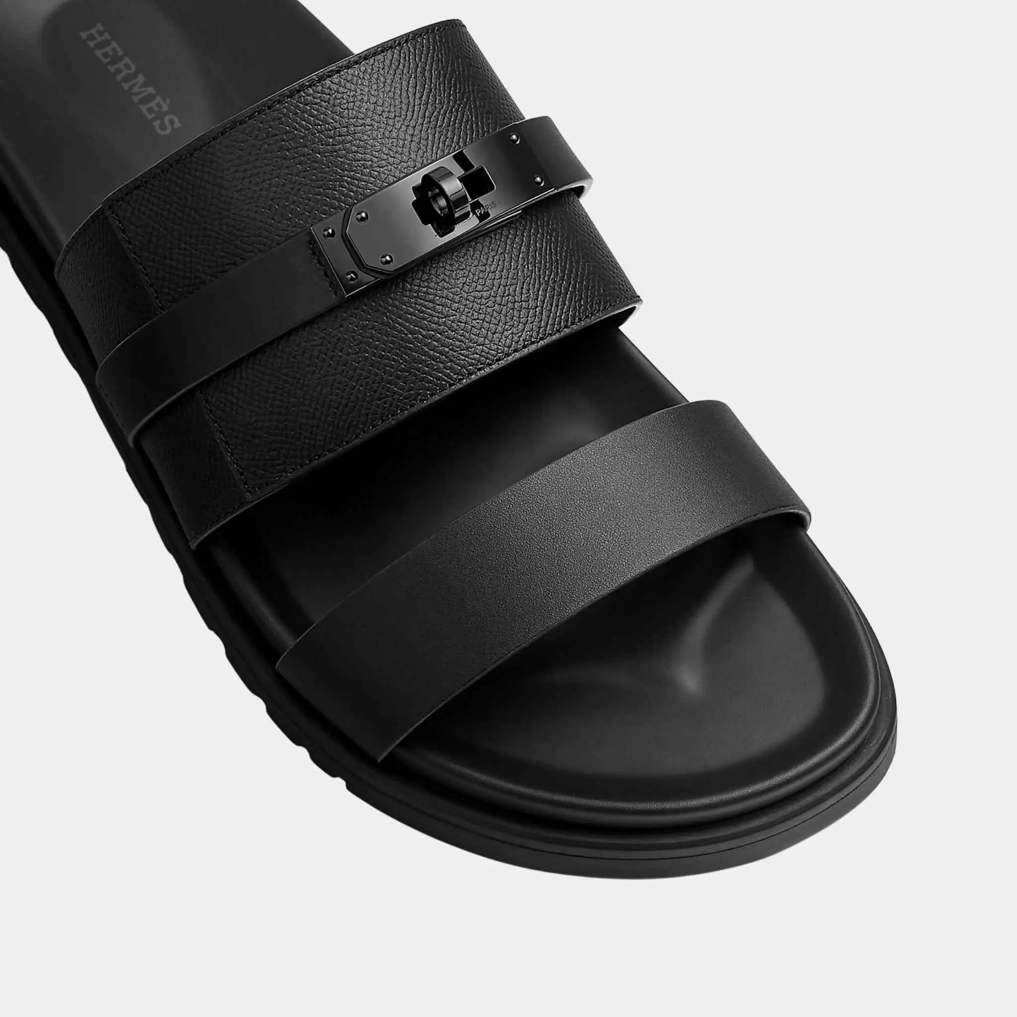 Jackson Sandal in Epsom Calfskin and Calfskin