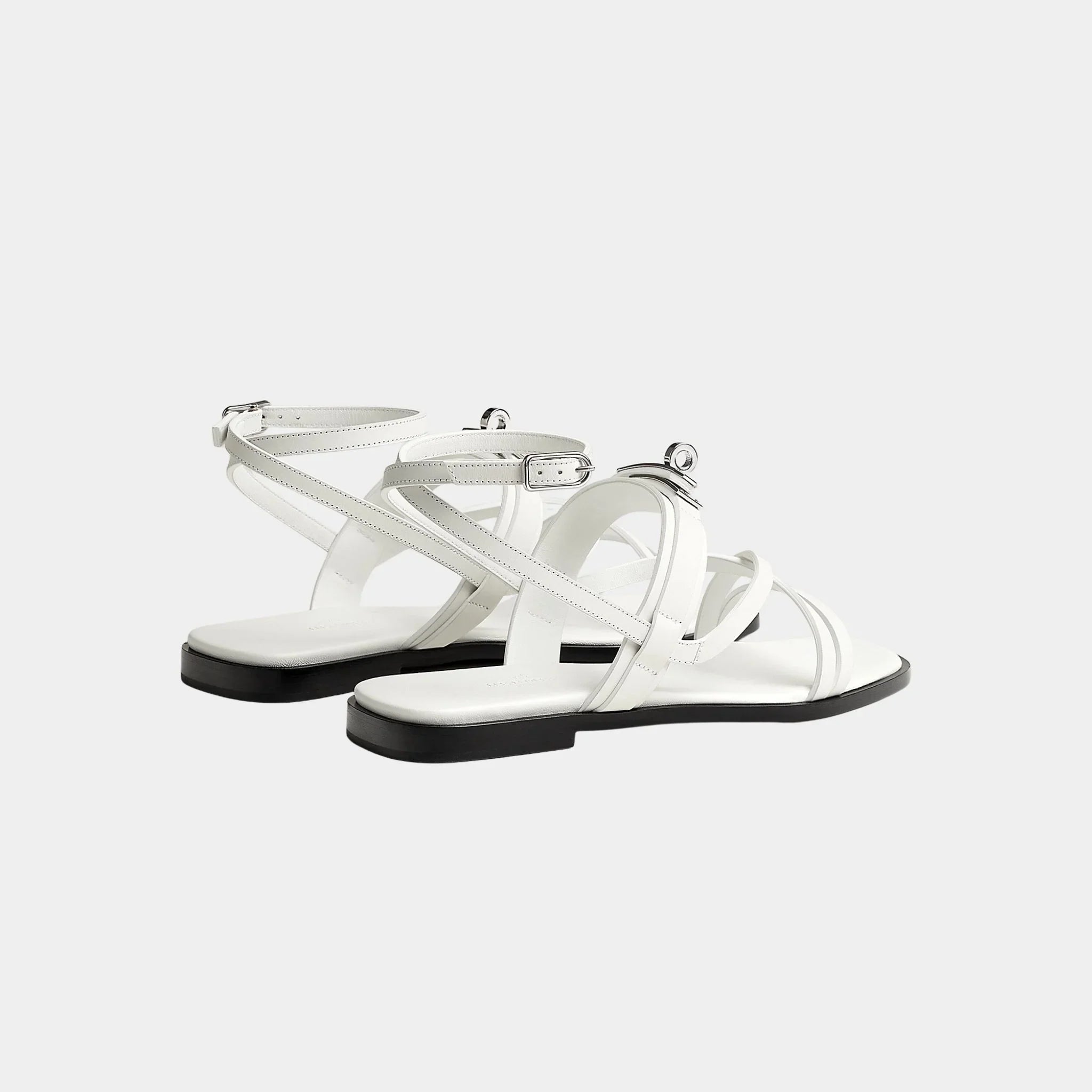 June Sandals with Straps in Calfskin
