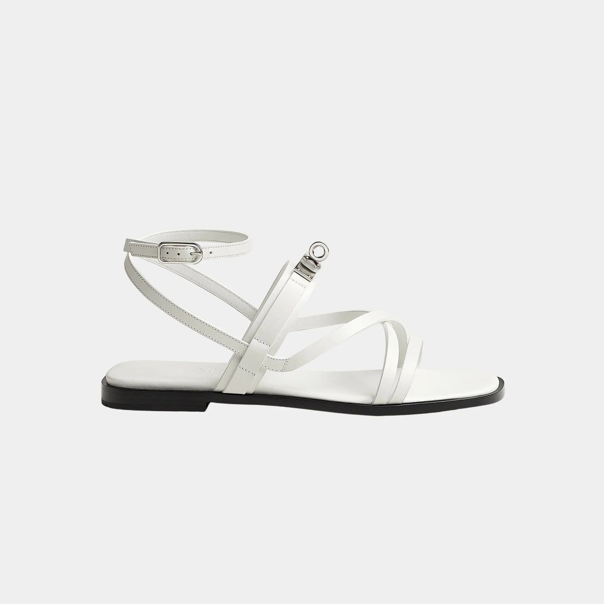 June Sandals with Straps in Calfskin