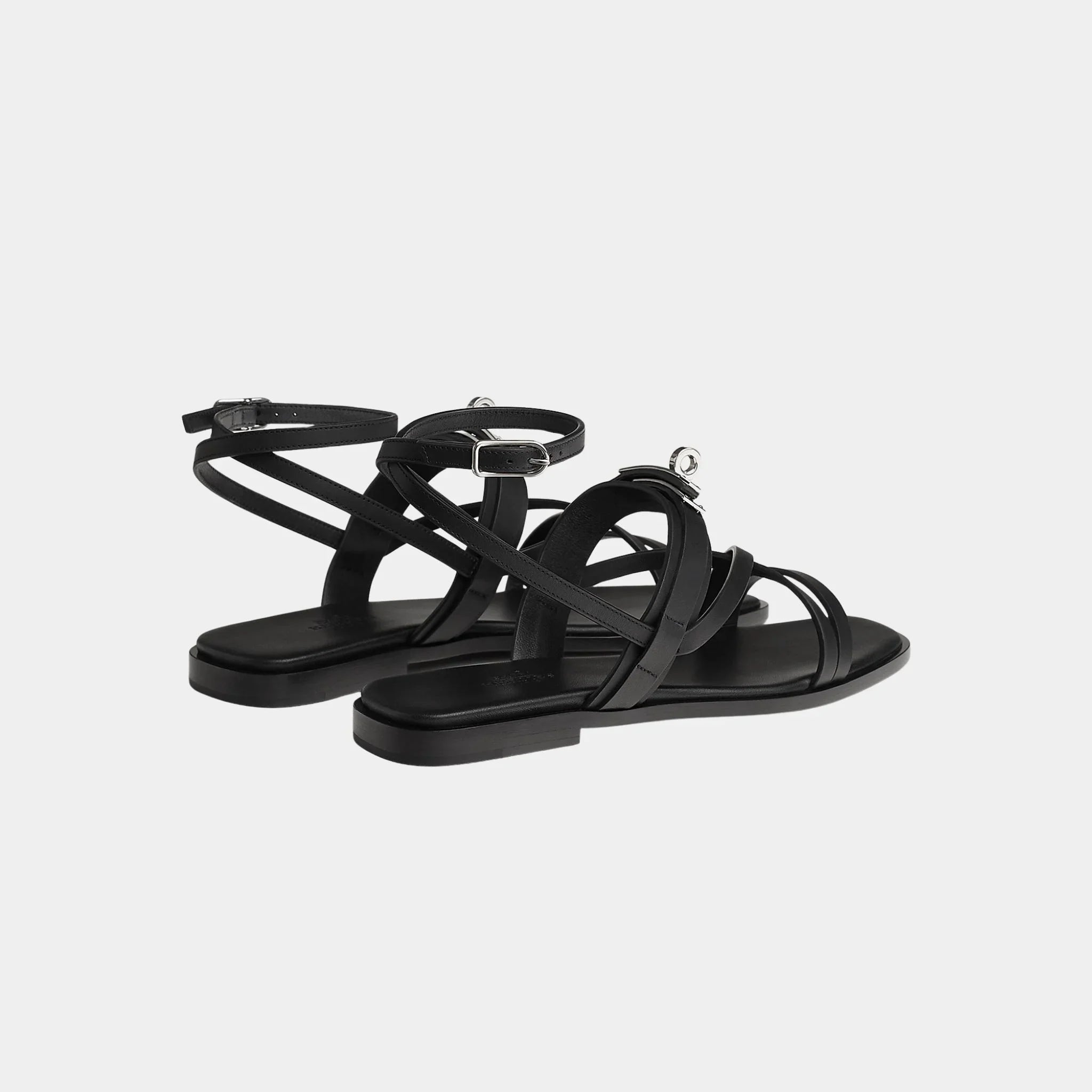 June Sandals with Straps in Calfskin