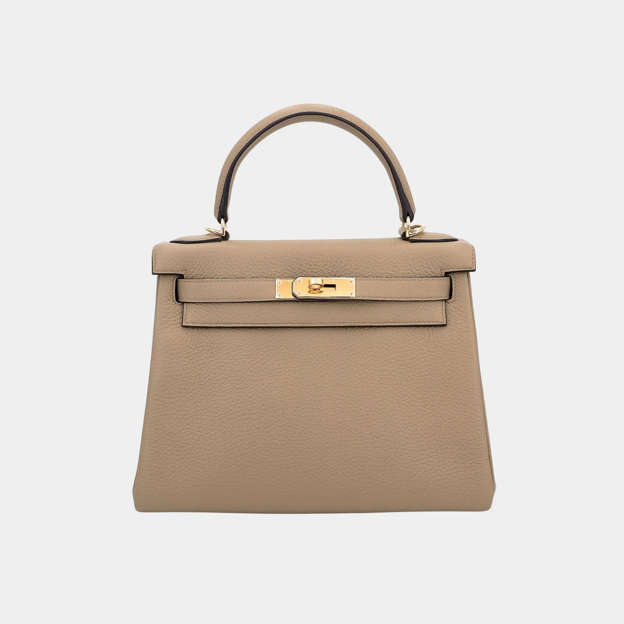 Kelly 28 Clemence Beige Marfa GHW