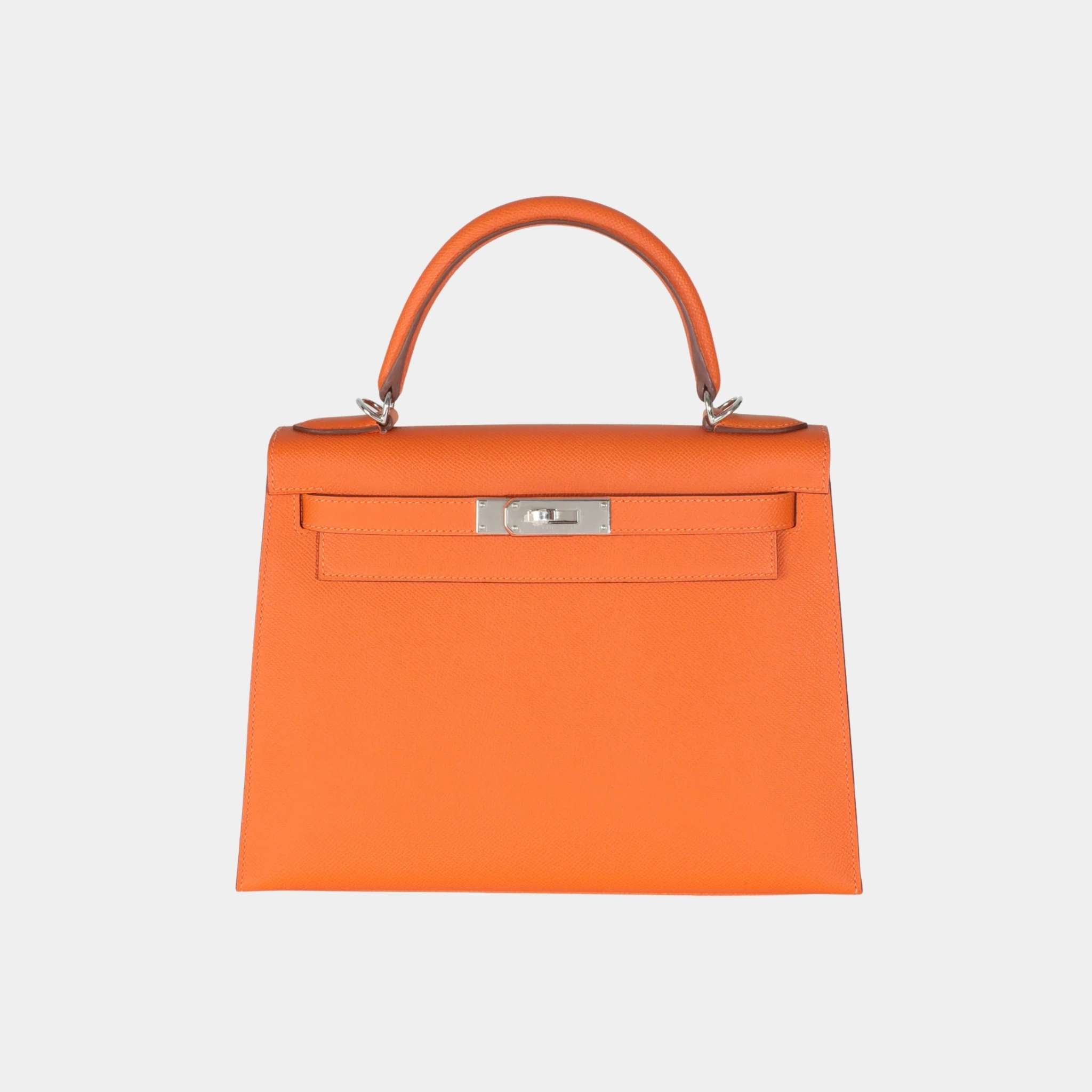 Kelly 28 Epsom Sellier Orange PHW