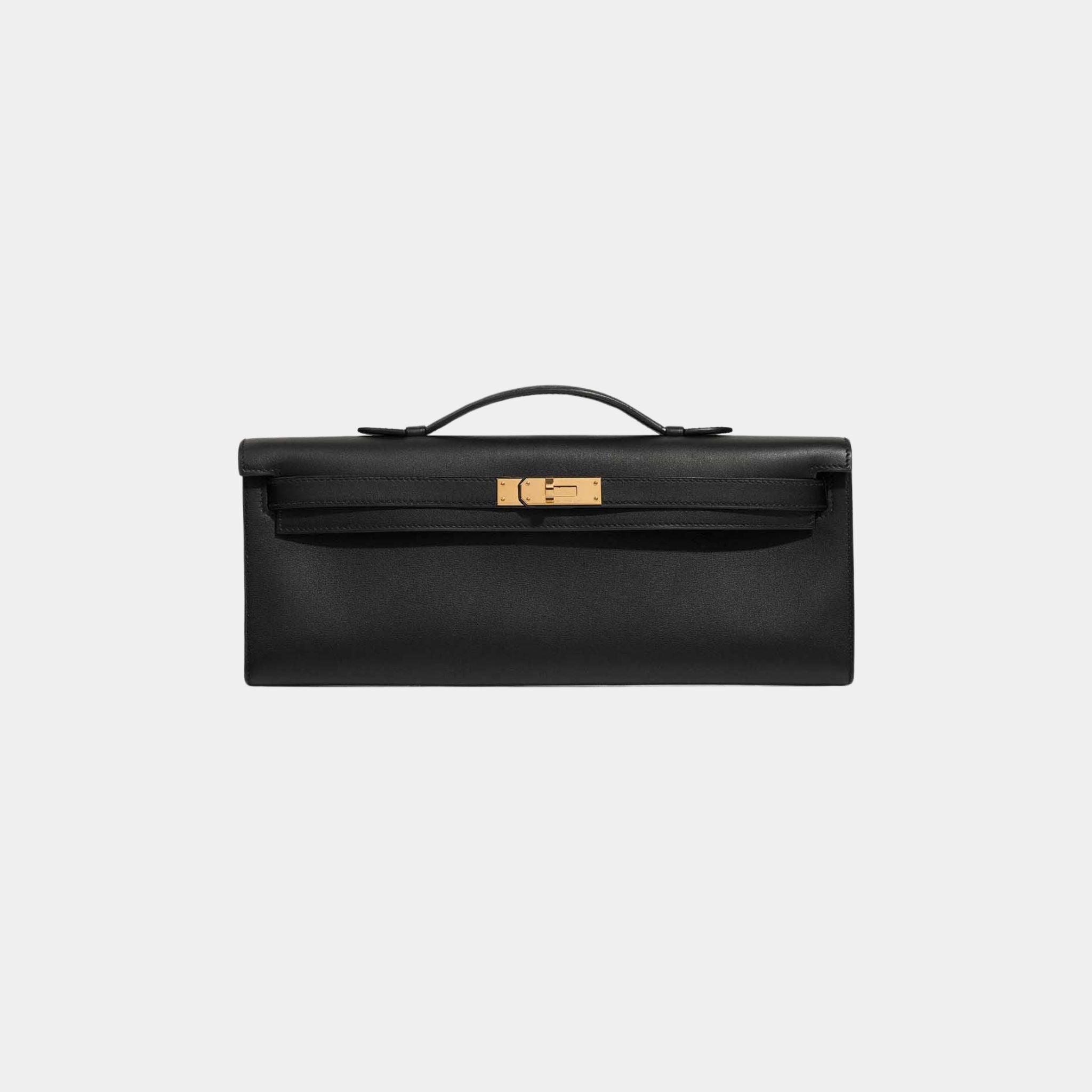 Kelly Cut Clutch Swift Black GHW