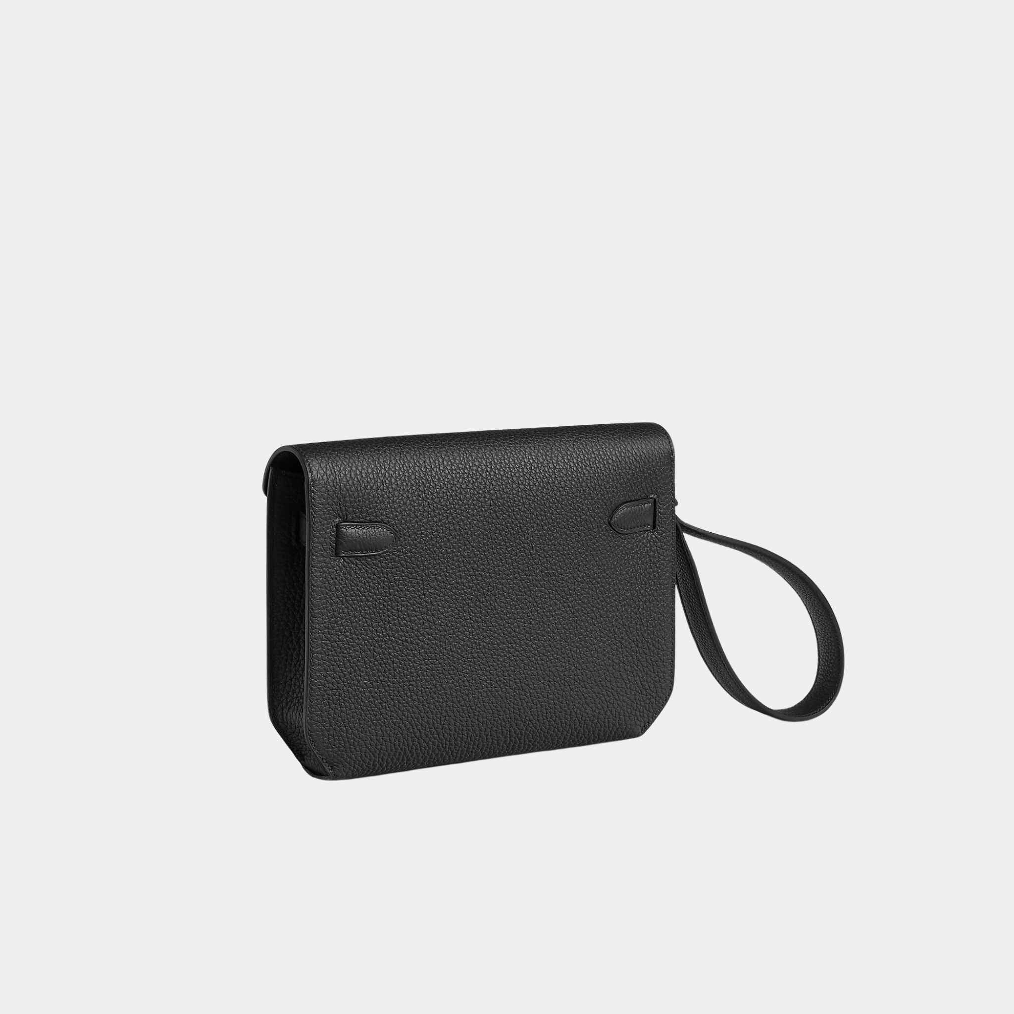Kelly Depeches 25 Monochrome Pouch Togo Calfskin