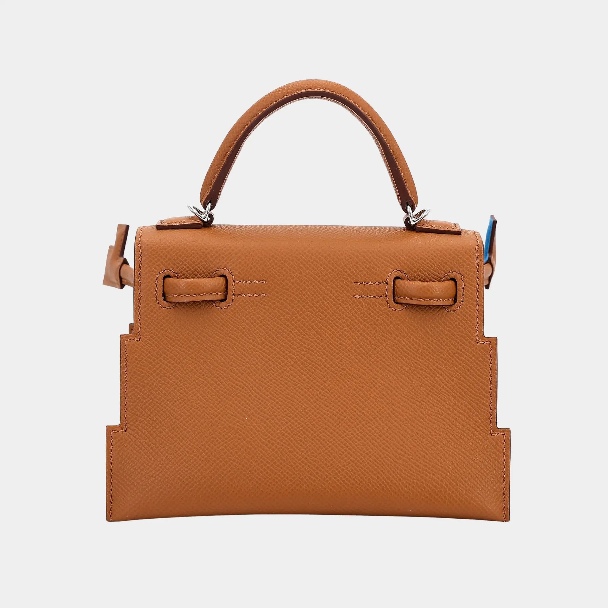 Kelly Doll Epsom Gold/Bleu Zanzibar/Orange Field/Jaune Milton PHW