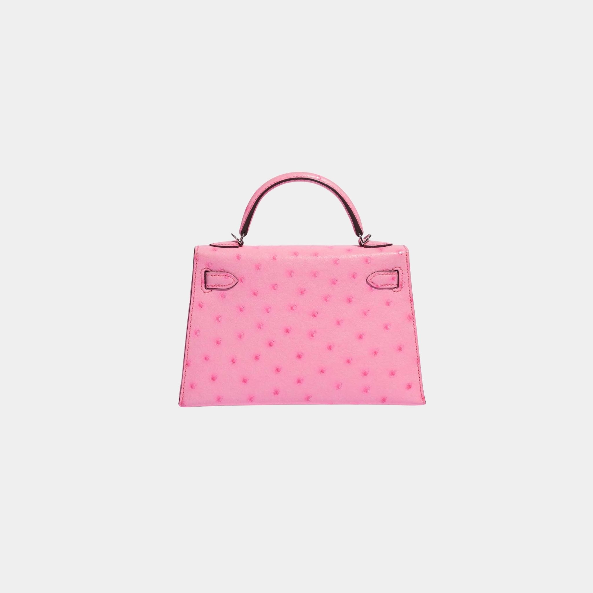 Kelly Mini II 20 In 5P Bubblegum Ostrich PHW