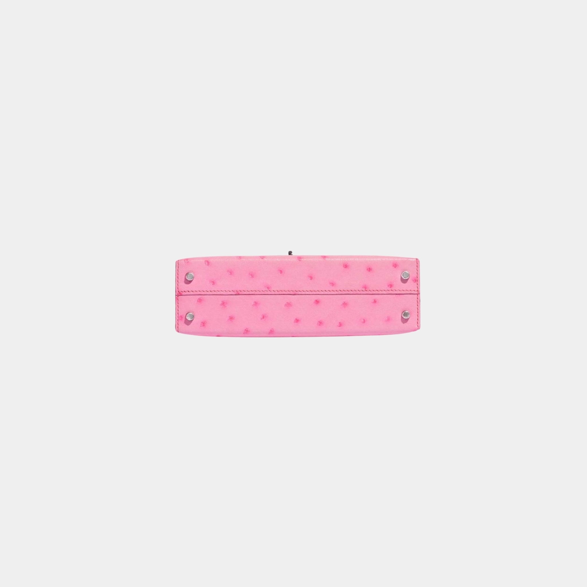 Kelly Mini II 20 In 5P Bubblegum Ostrich PHW
