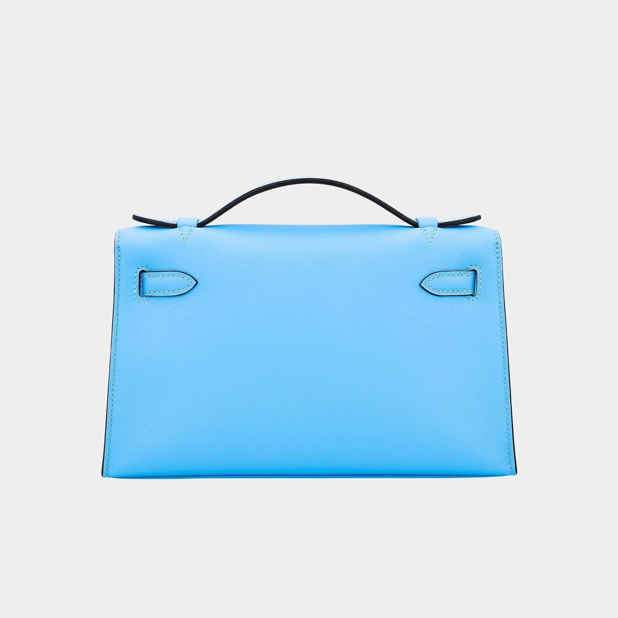 Kelly Pochette Swift Celeste GHW