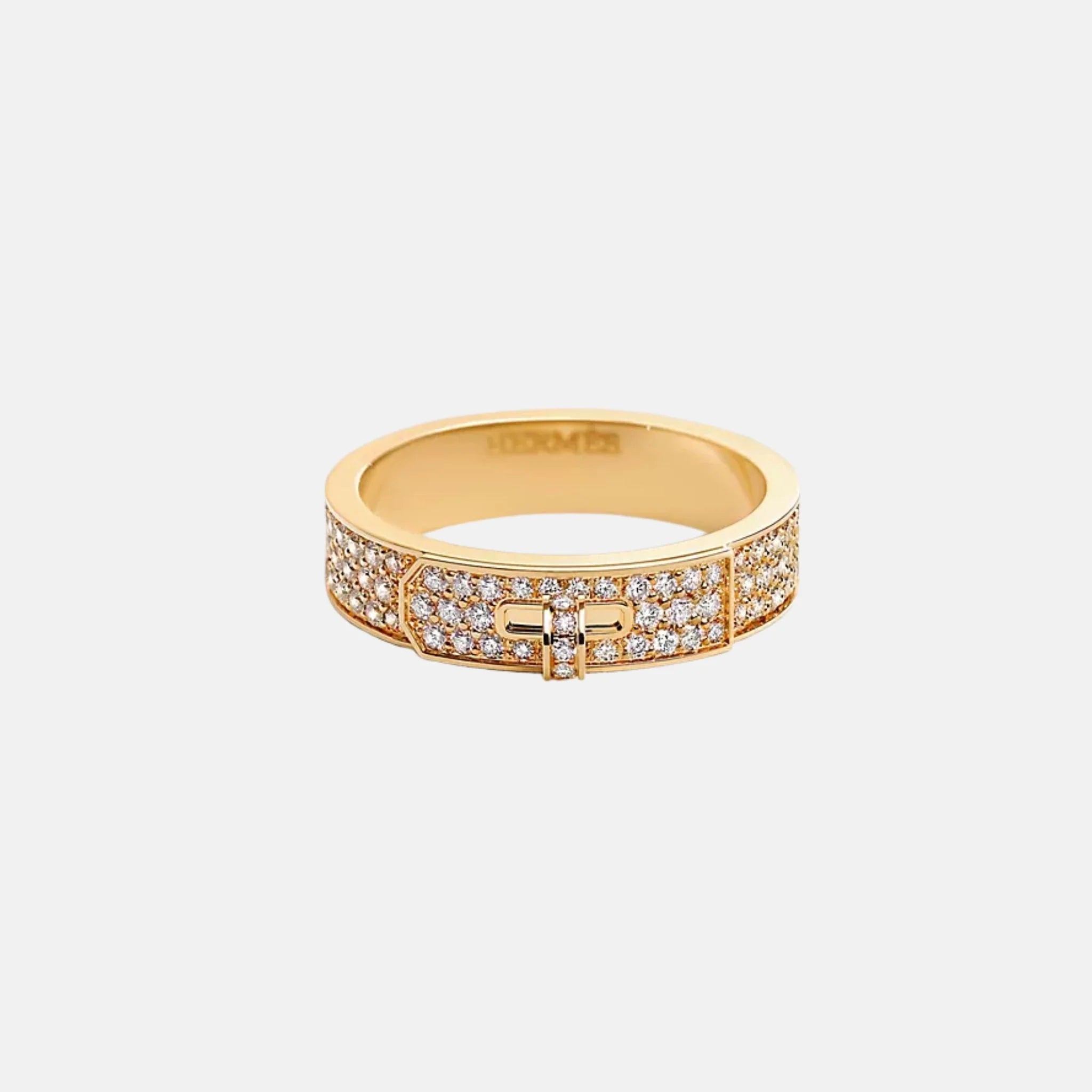 Kelly Ring Yellow Gold Diamonds