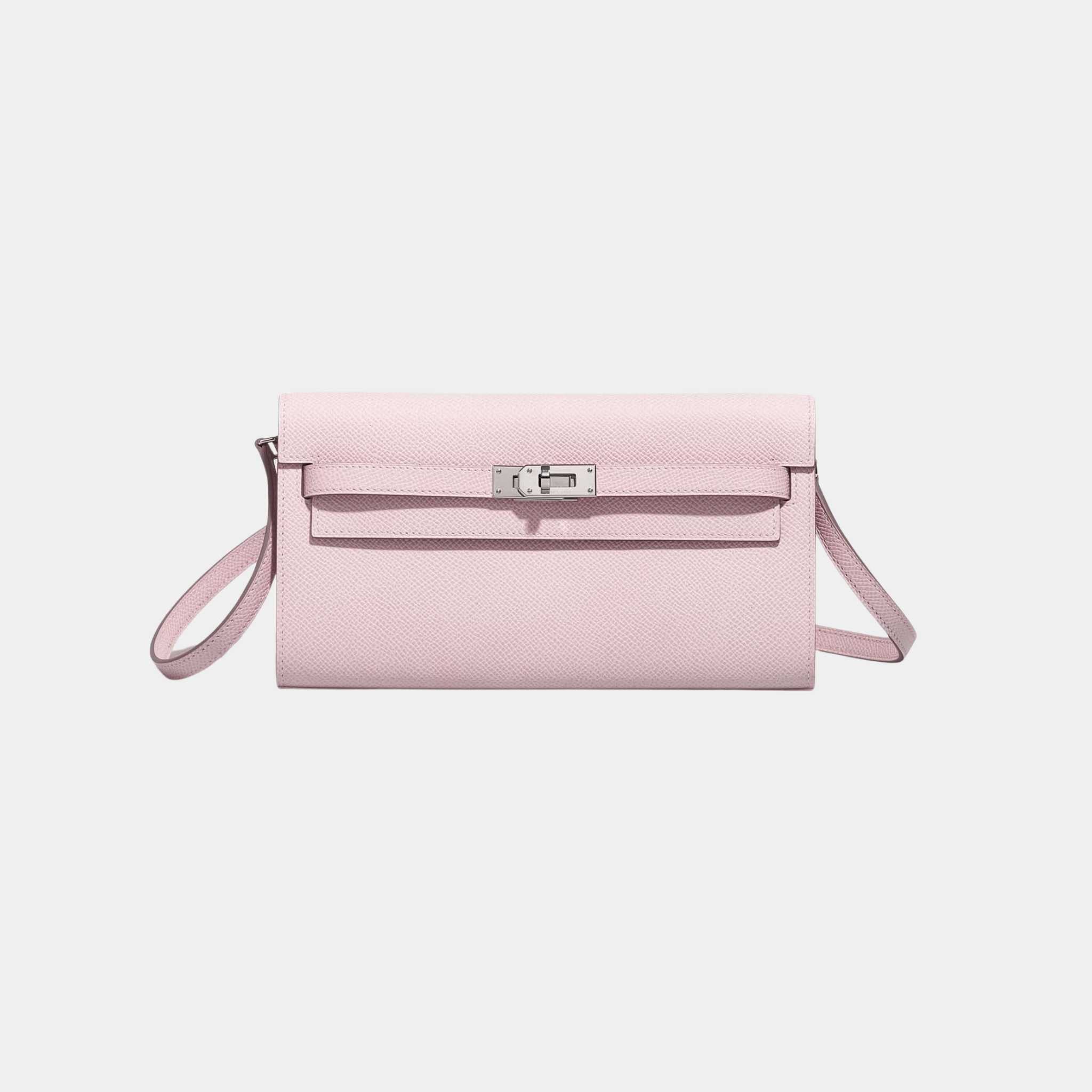 Kelly To Go Wallet Epsom Mauve Pale