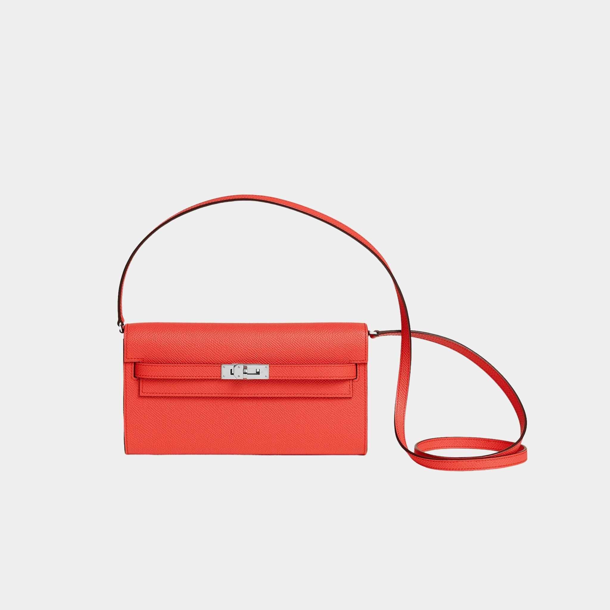 Kelly Wallet To Go Orange Field PHW