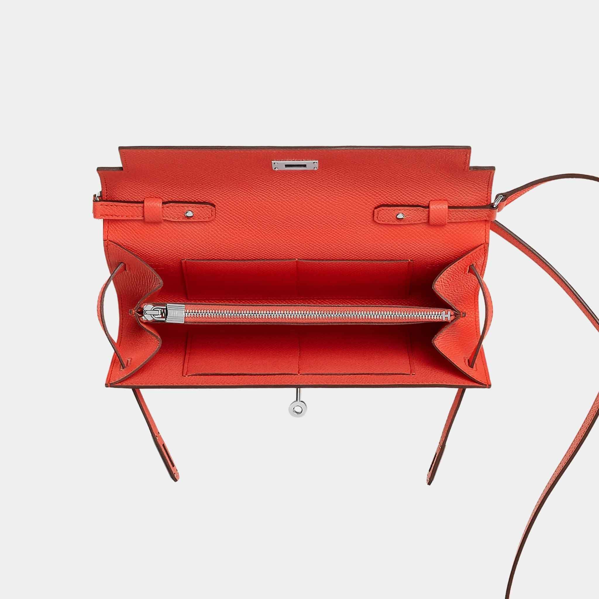 Kelly Wallet To Go Orange Field PHW