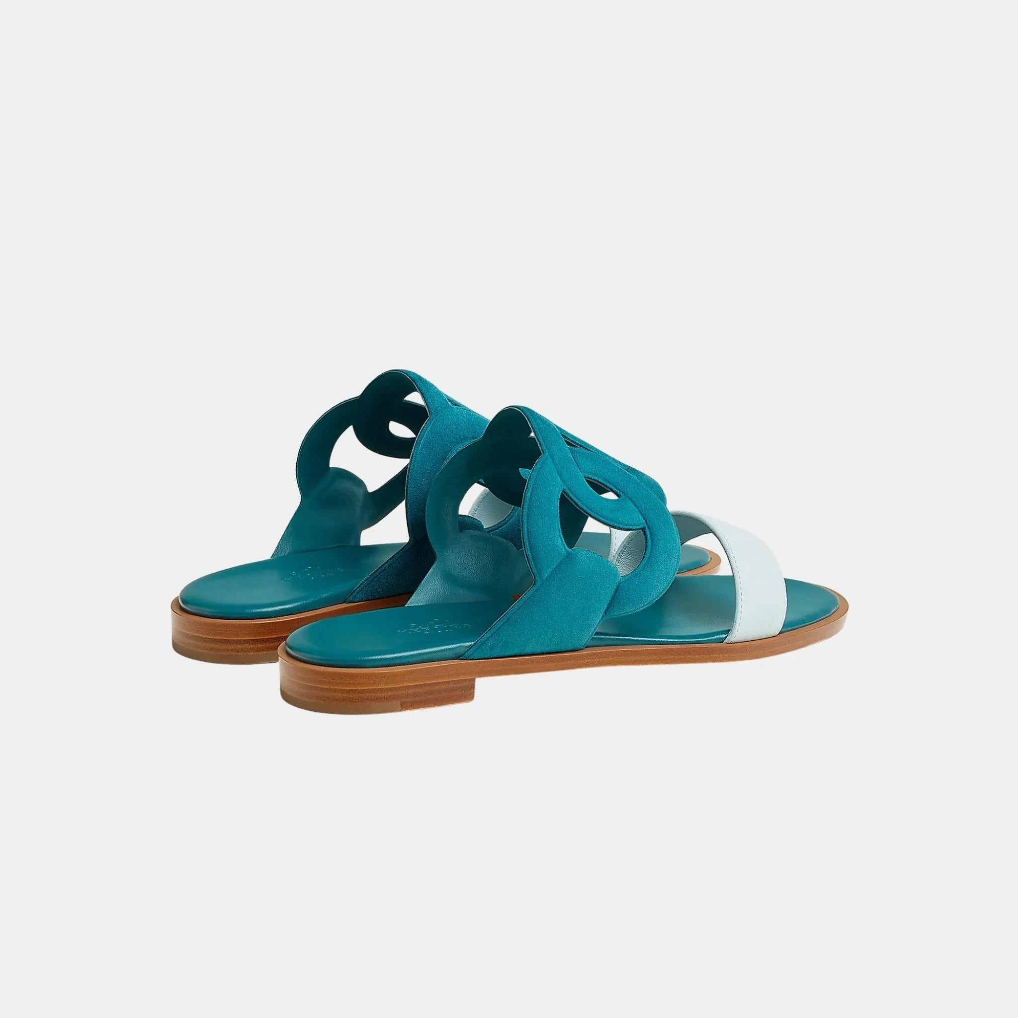 Lagoon Sandals Two-tone Suede Goatskin