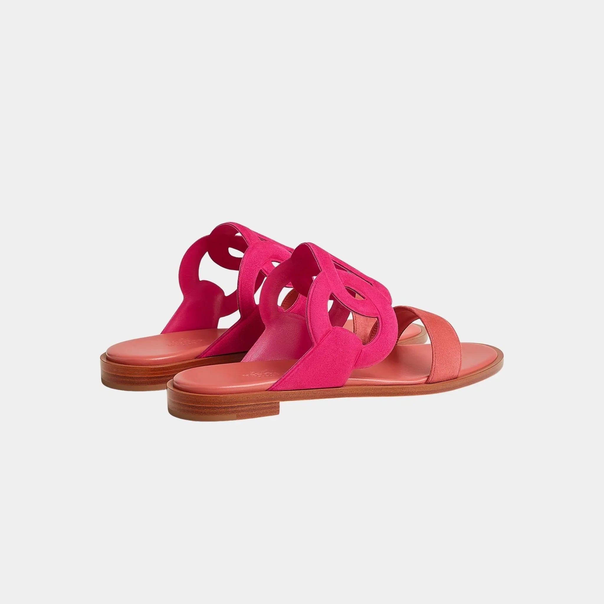 Lagoon Sandals Two-tone Suede Goatskin