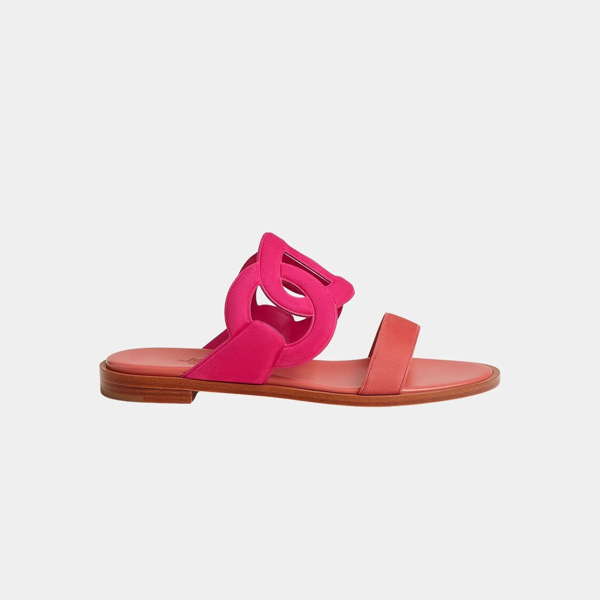Lagoon Sandals Two-tone Suede Goatskin