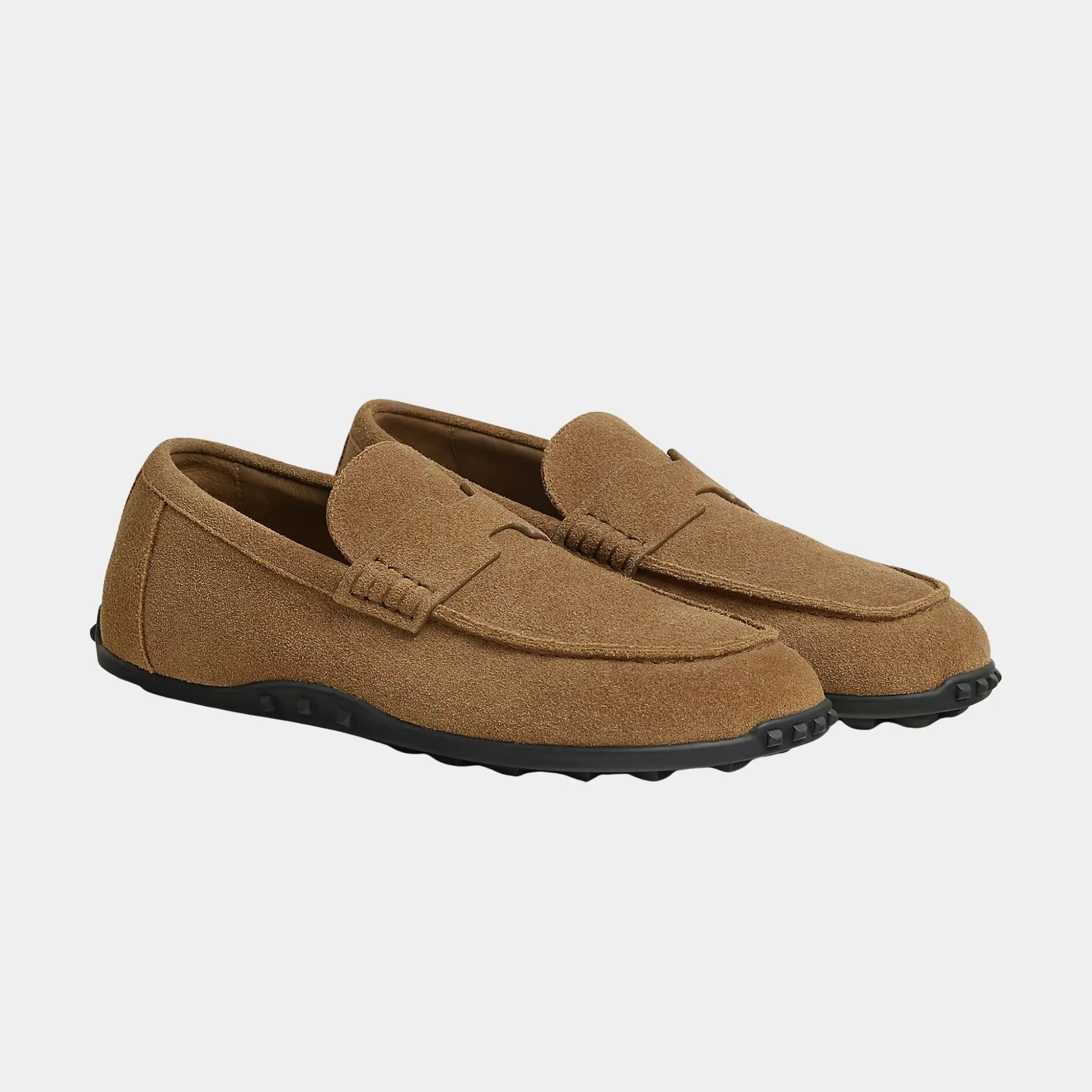 Lazy Loafers in Suede Calfskin