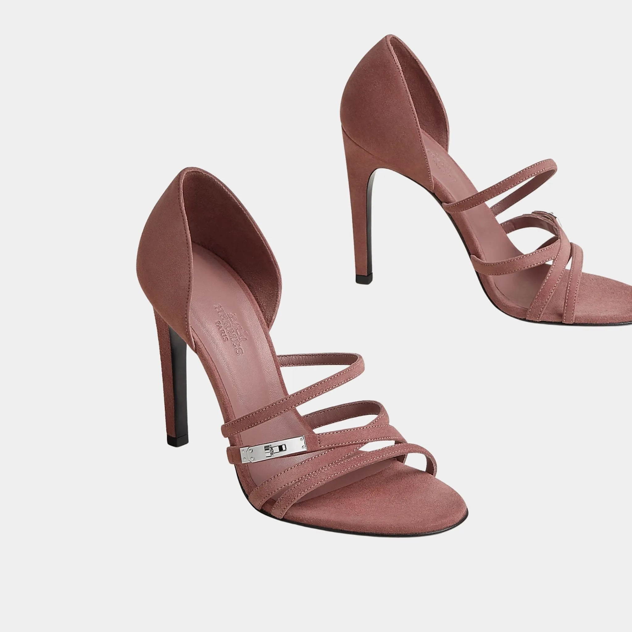 Lipstick 105 Sandal in Suede Goatskin