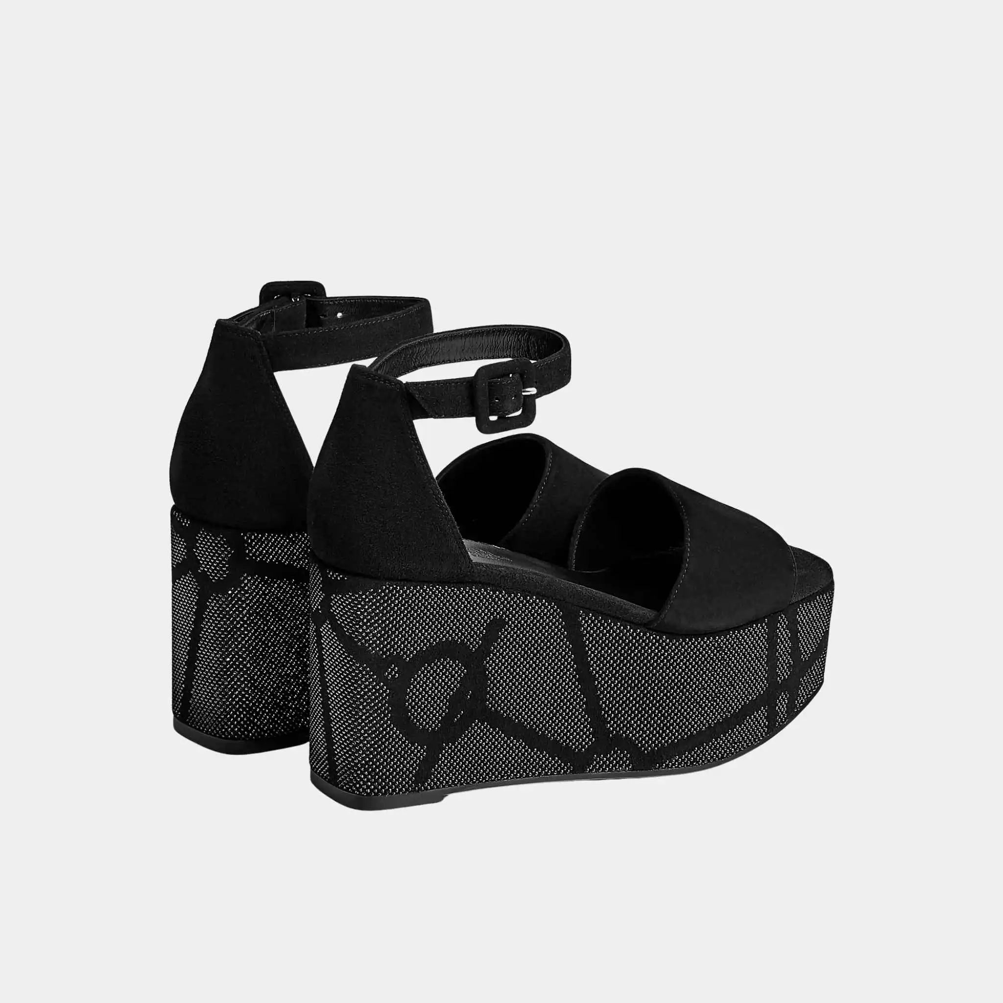 Luminous 35 Platform Sandals in Suede Goatskin