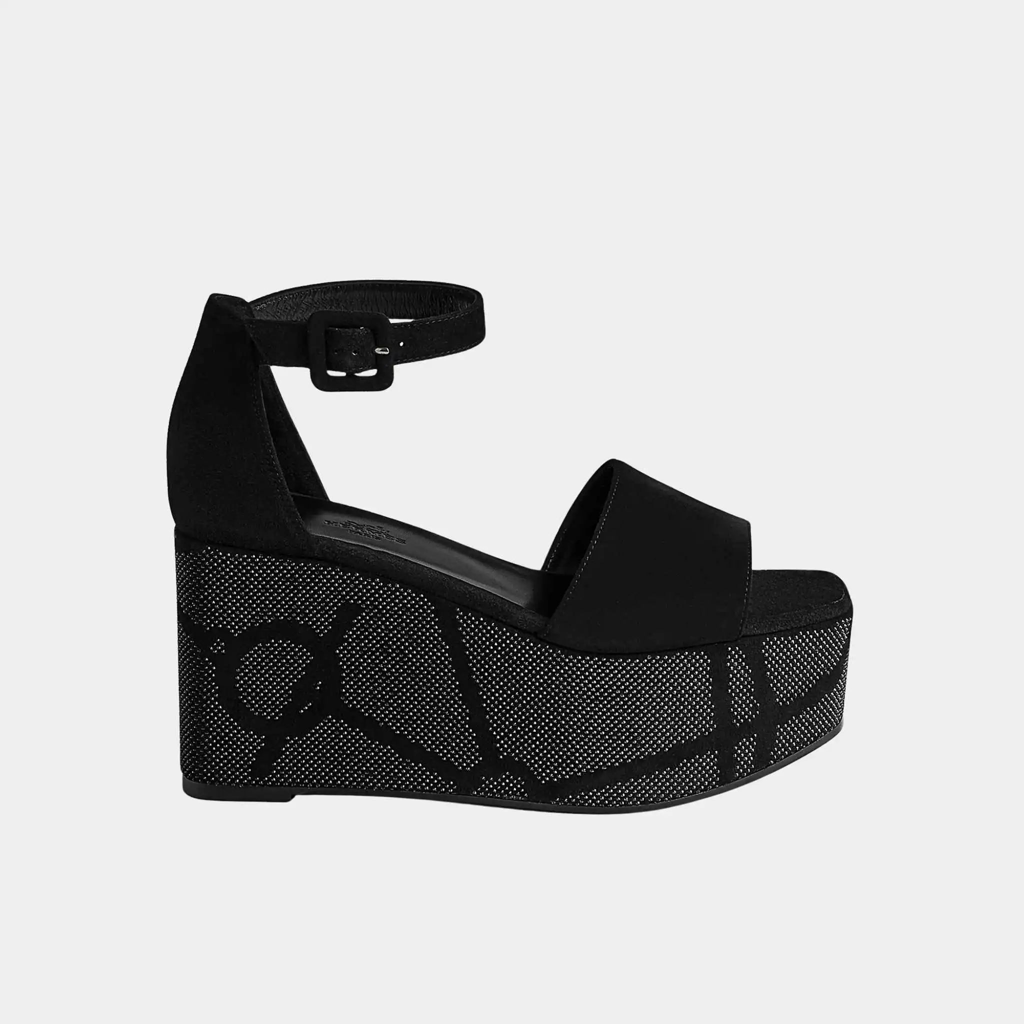 Luminous 35 Platform Sandals in Suede Goatskin