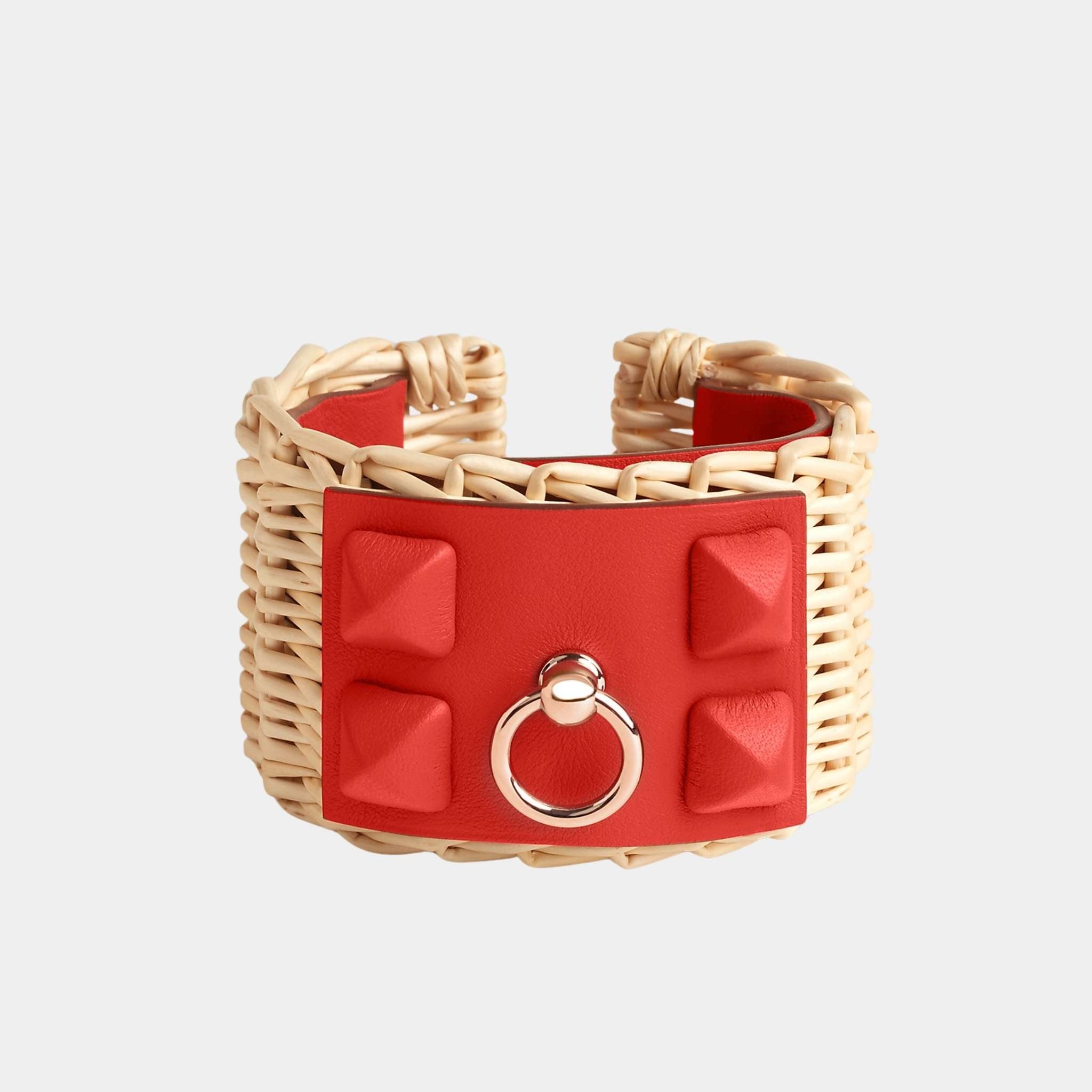 Medor Picnic Gaine Cuff Bracelet Rose Gold Plated