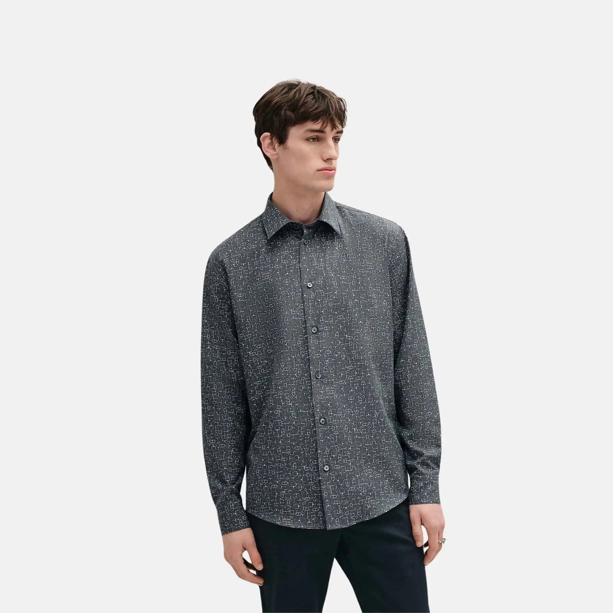 Hermes Meli-Mors Straight Body Shirt, Front