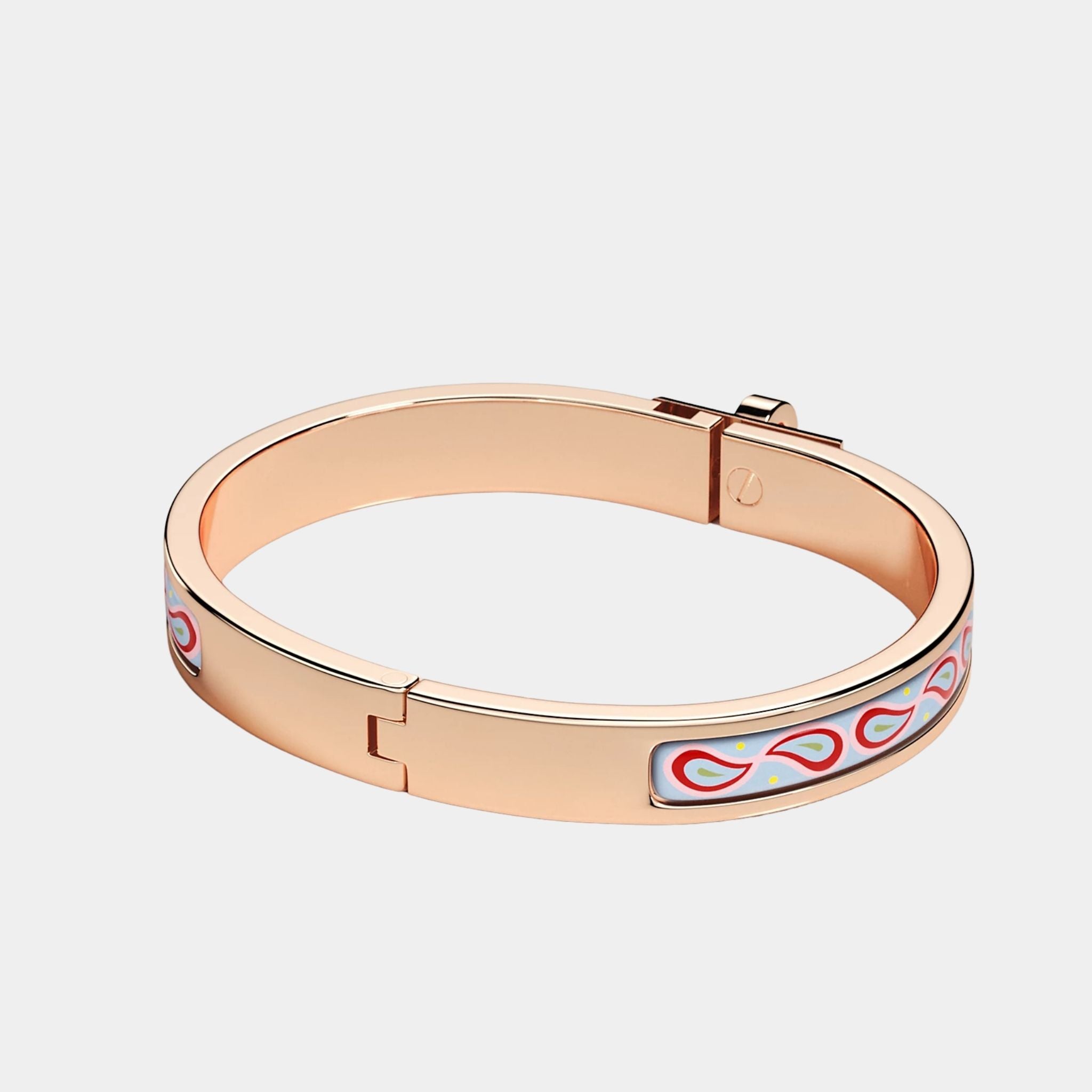 Mini Clic Kelly Palmettes Composees Bracelet Rose Gold