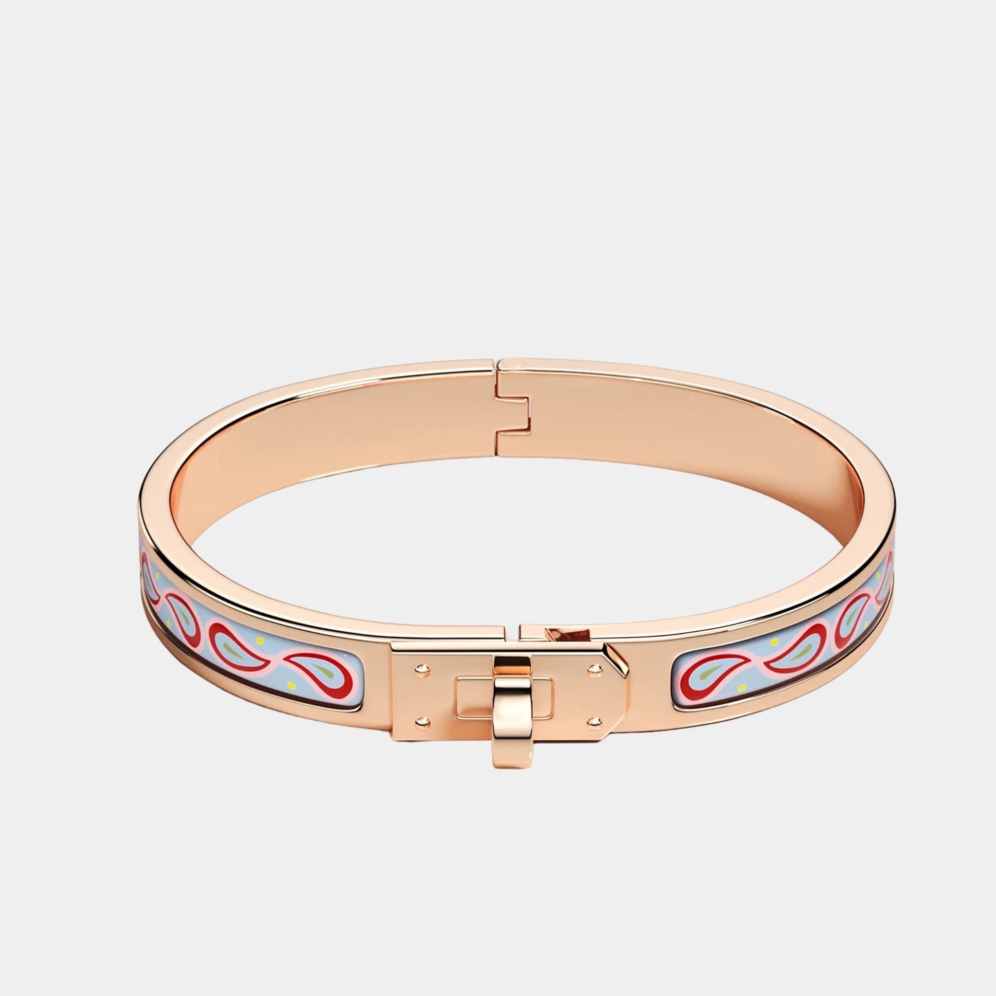 Mini Clic Kelly Palmettes Composees Bracelet Rose Gold