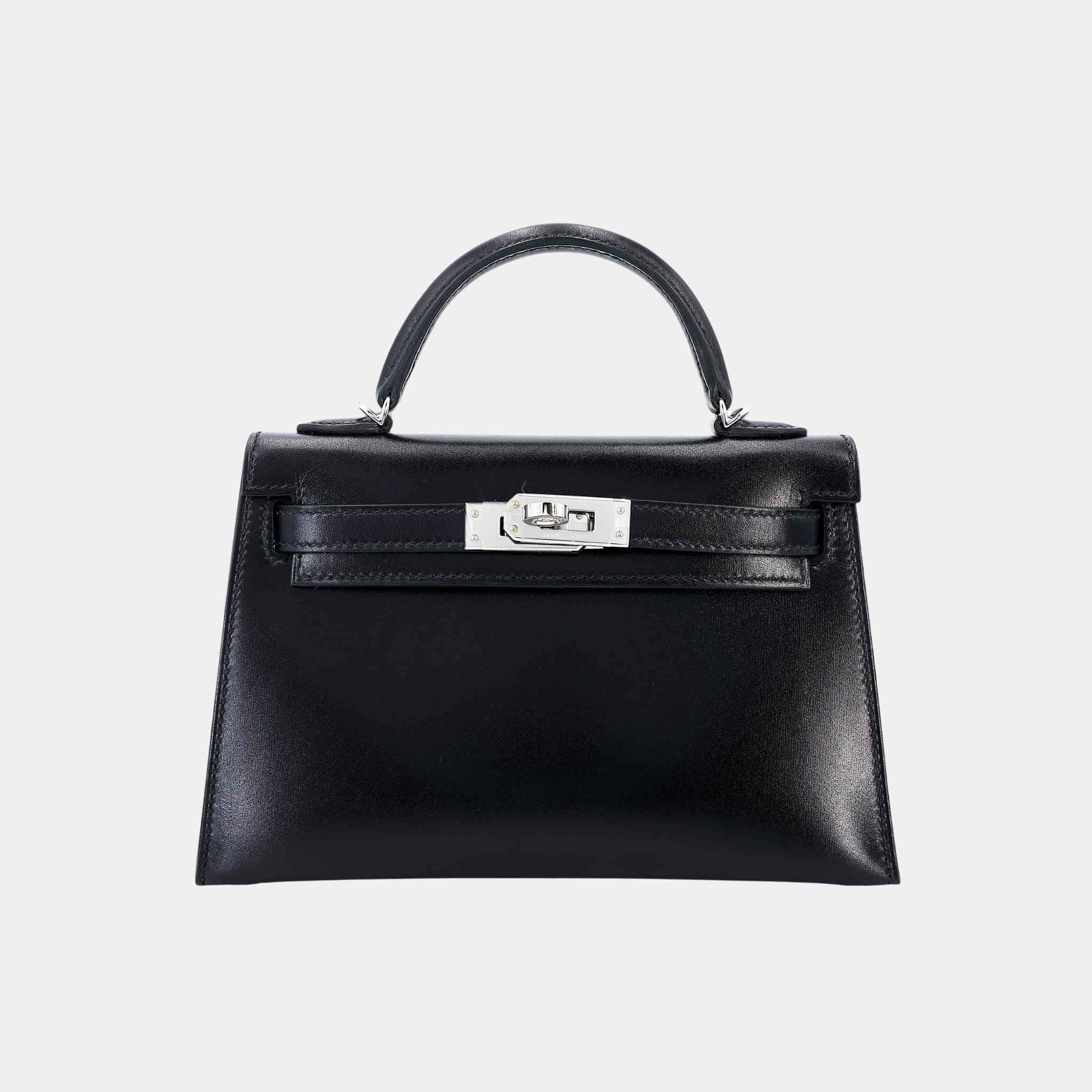 Mini Kelly II Box-Calf Black PHW