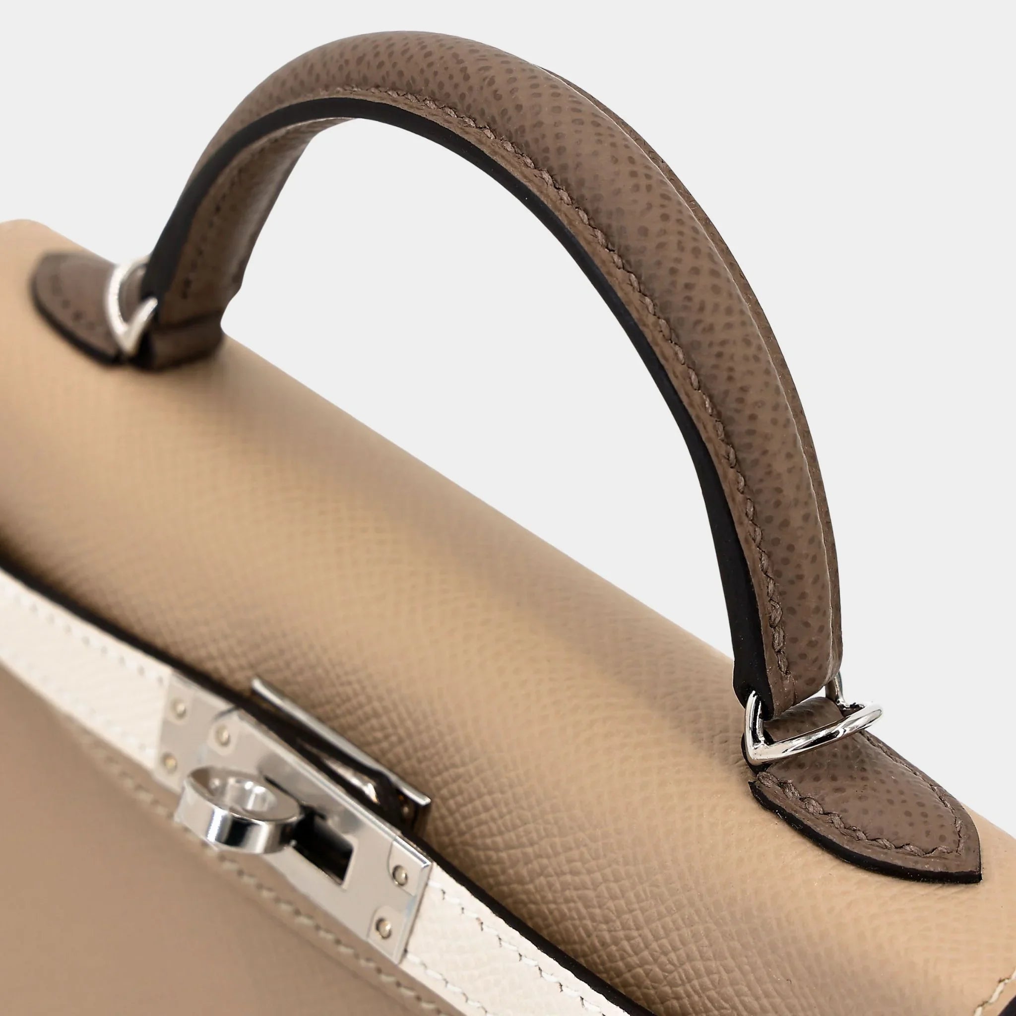 Mini Kelly II Epsom Trench/Craie/Etoupe PHW