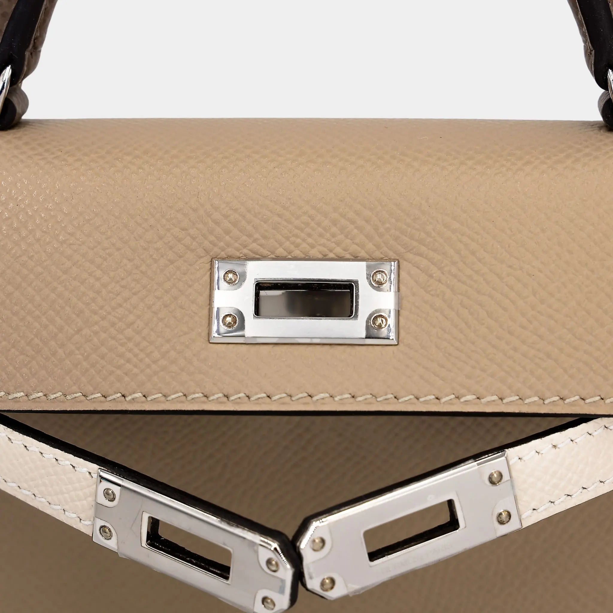 Mini Kelly II Epsom Trench/Craie/Etoupe PHW