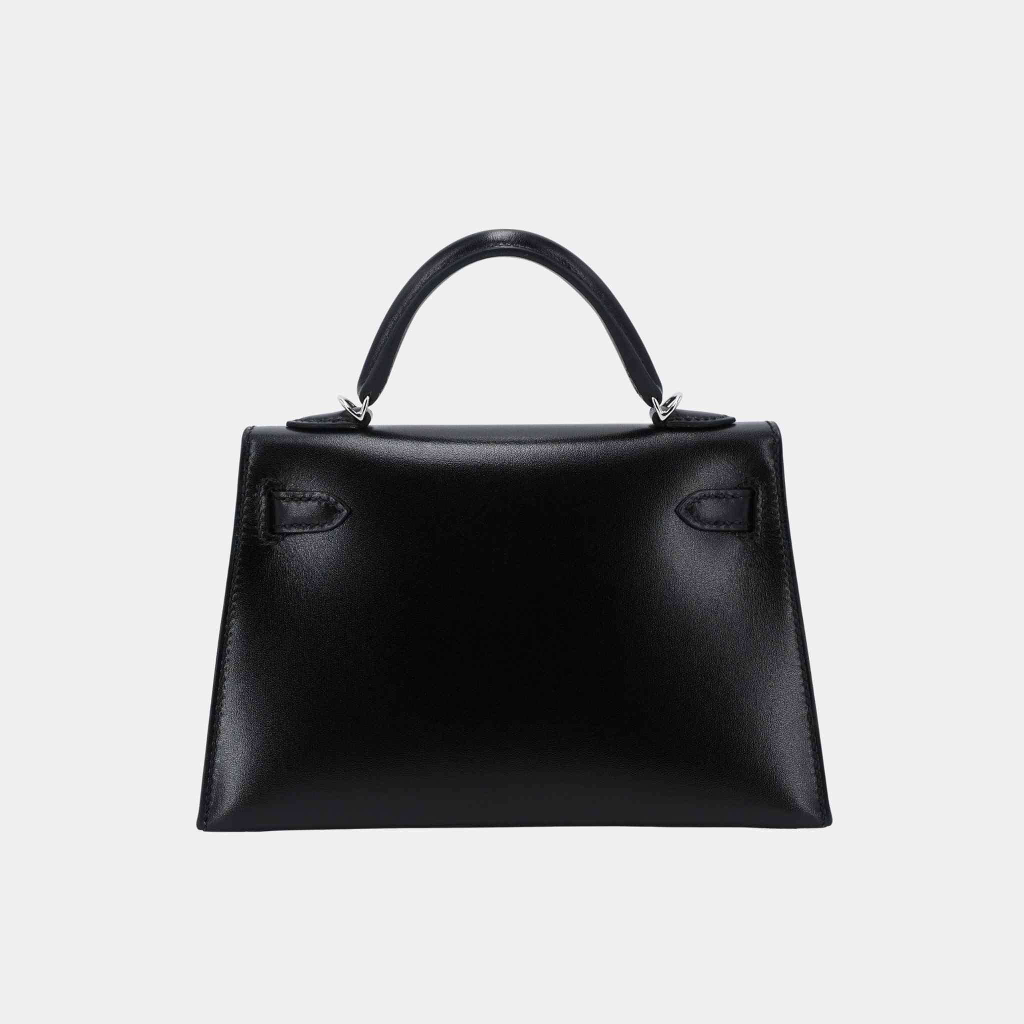 Mini Kelly II Limited Edition Cloute Studded Box-Calf Black PHW