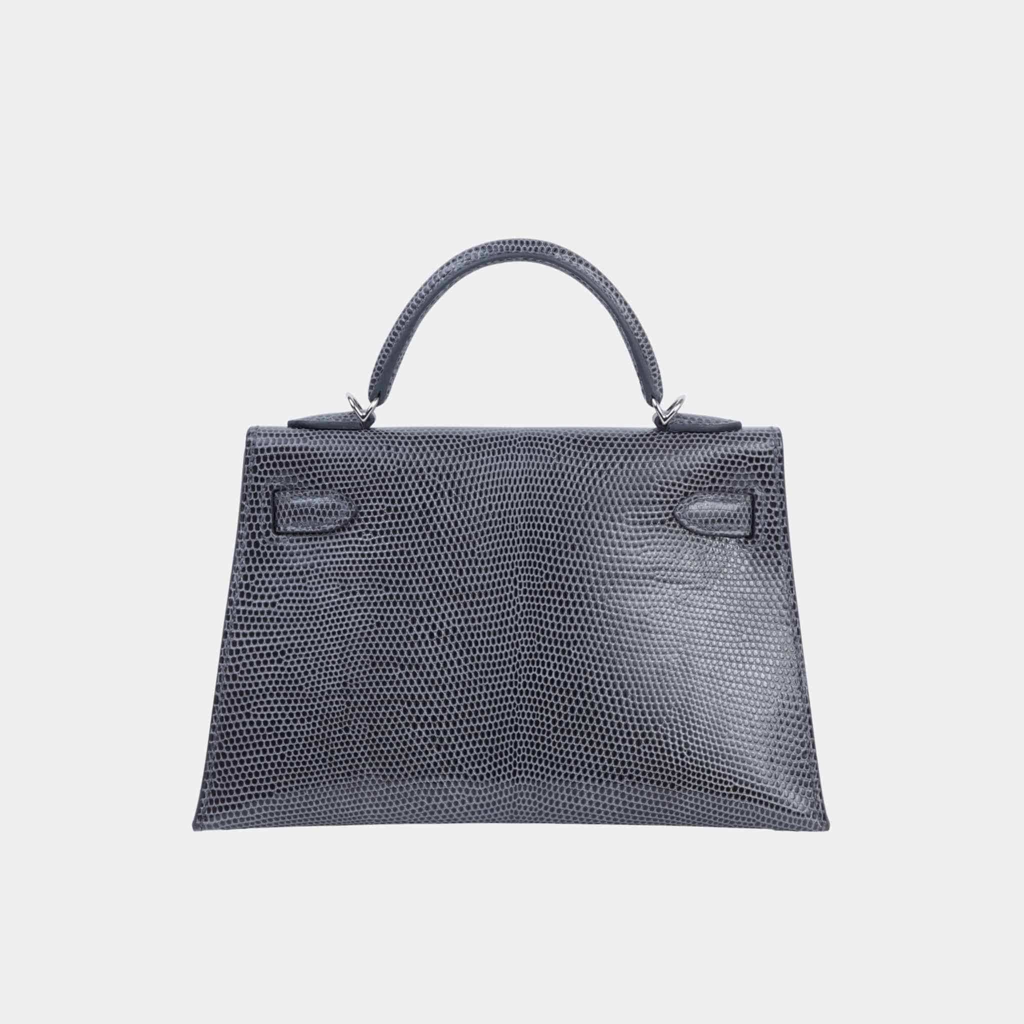 Mini Kelly II Lizard Ardoise PHW