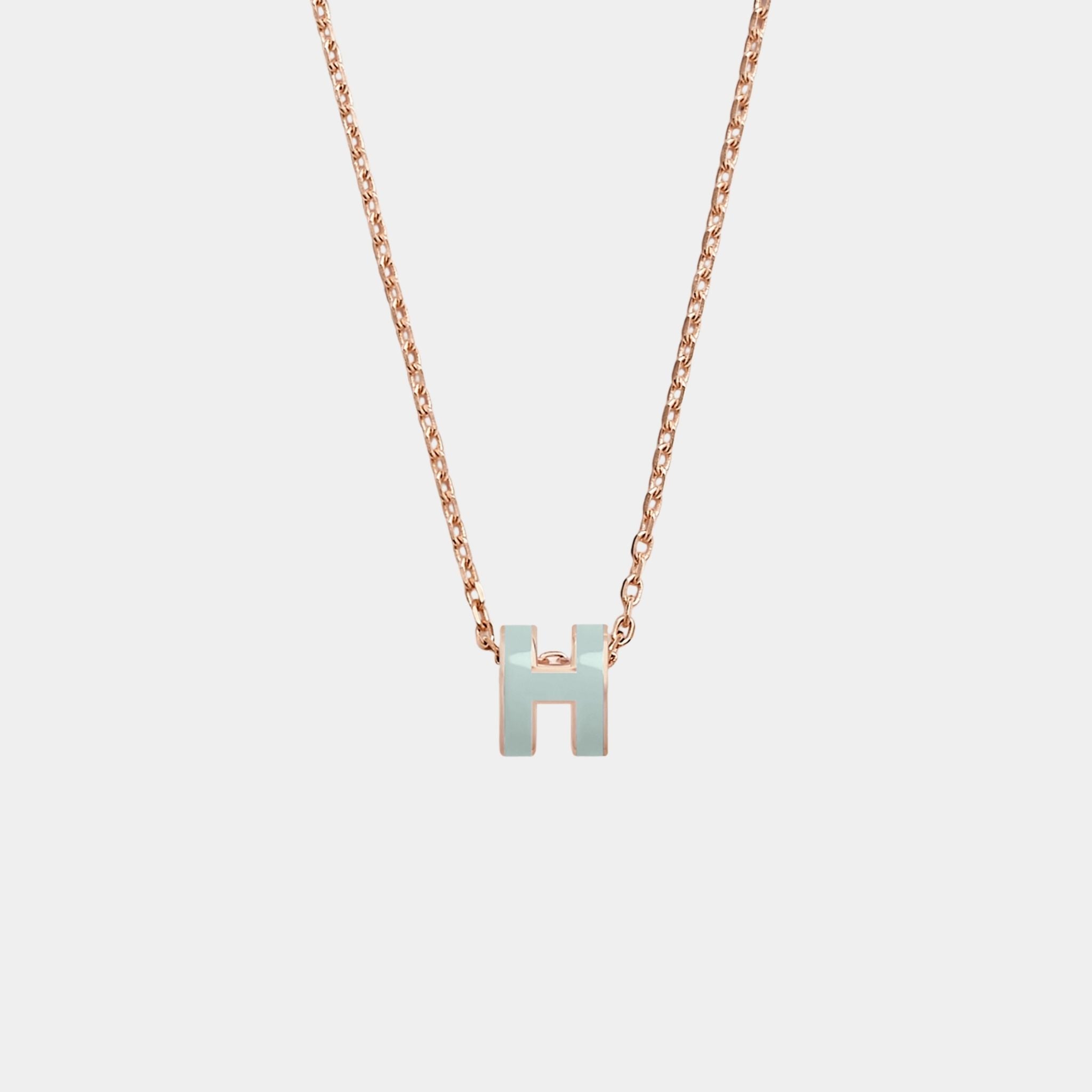 Mini Pop H Pendant Rose Gold Plated