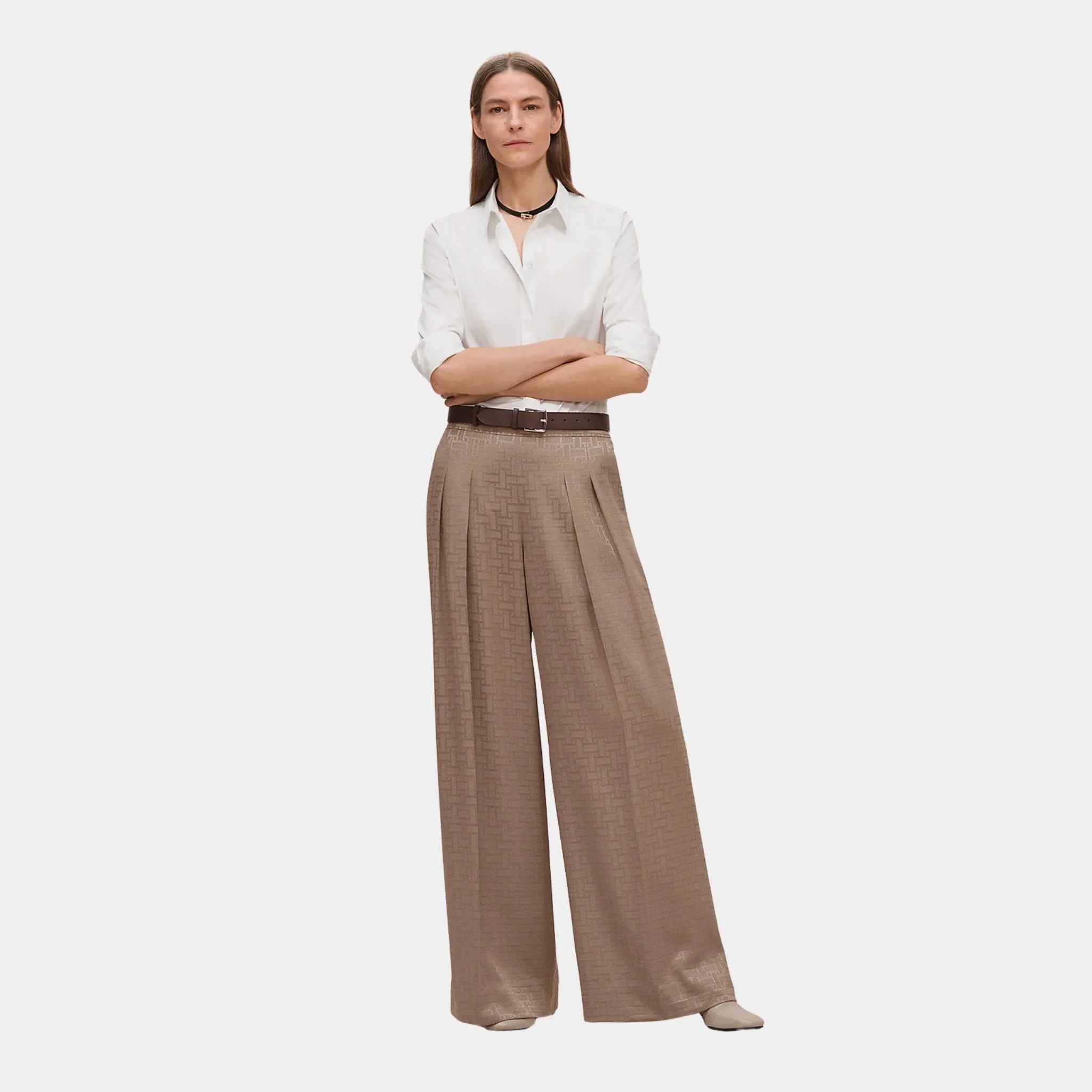 Mosaique Pants in Jacquard Silk