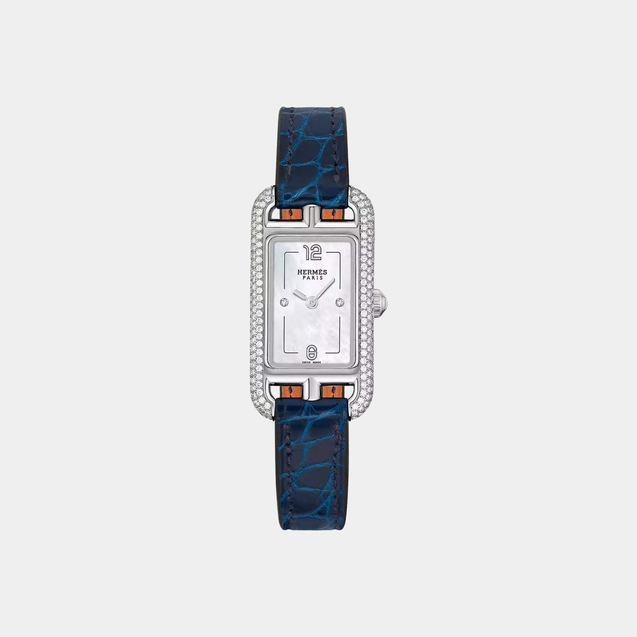 Nantucket 29 mm Watch In Sapphire Blue Alligator Strap